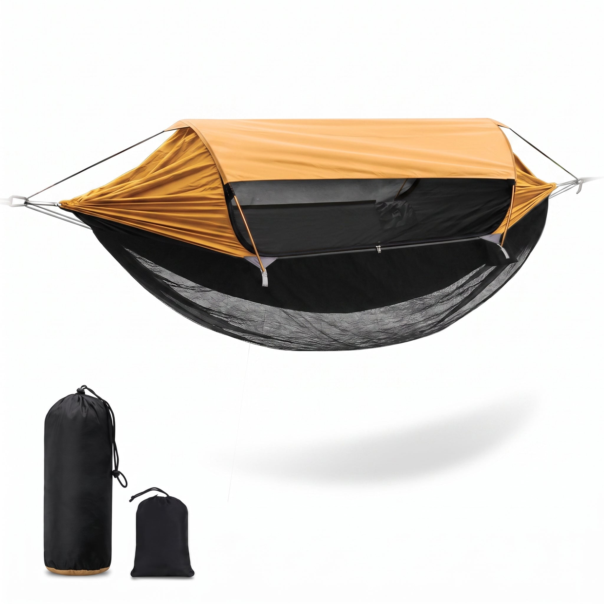 Anti-tipping Double Hammock for Park Camping and Sunshade with Mosquito Net 360° Mosquito Protection -H33