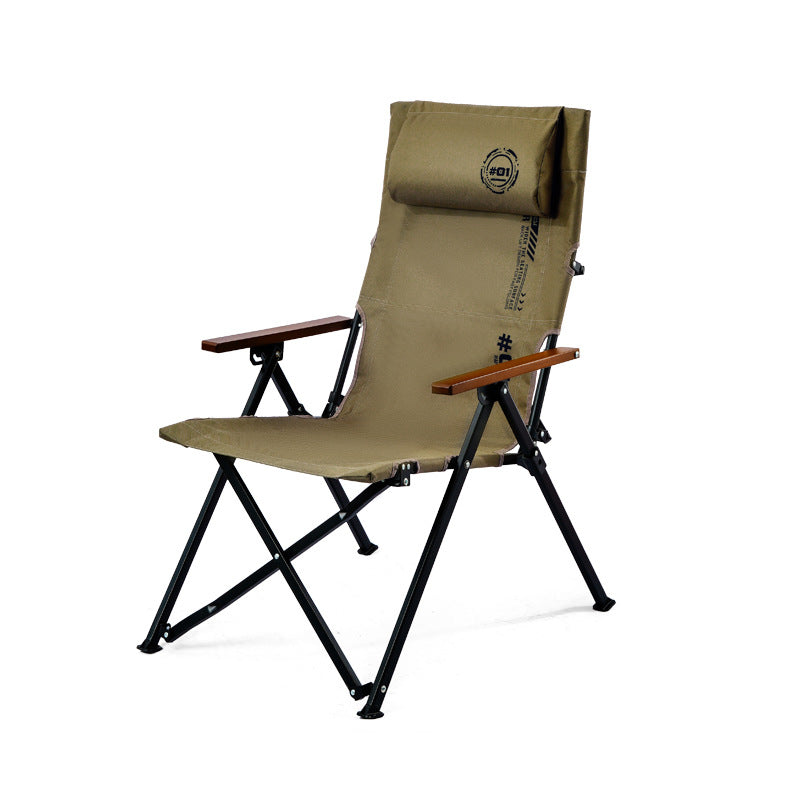 Portable adjustable outdoor leisure folding chair