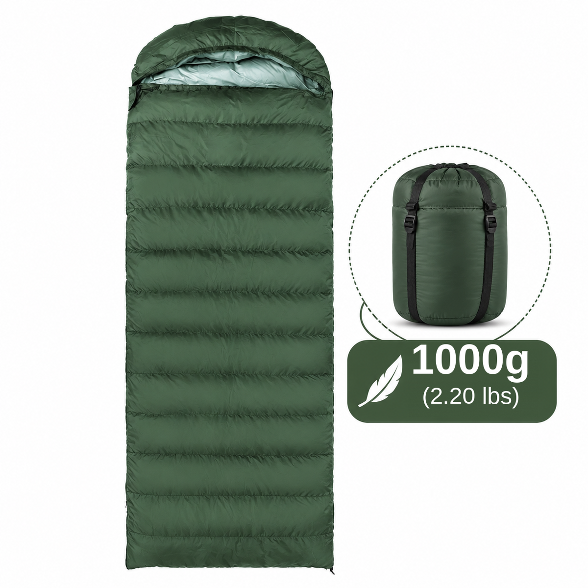 Ultralight Down Sleeping Bag for Cold Weather Camping - S16