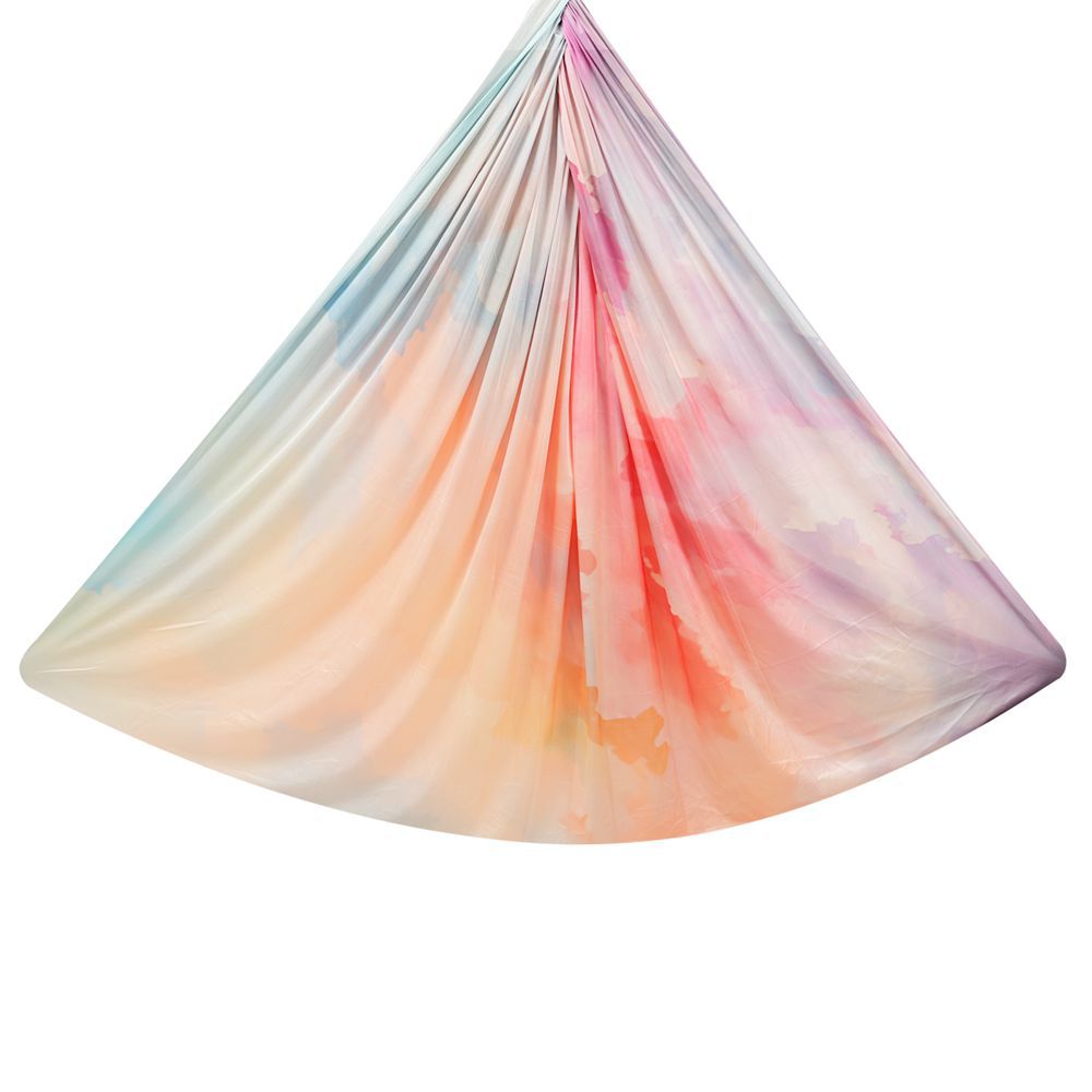 Gradient Printed Colorful Elastic Yoga Silk Aerial Hammock
