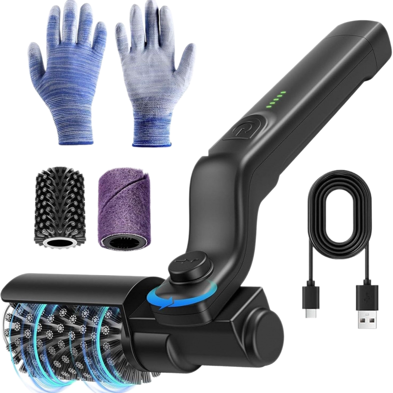Electric Rotating Grill Cleaning Brush 5-Piece Set - B3