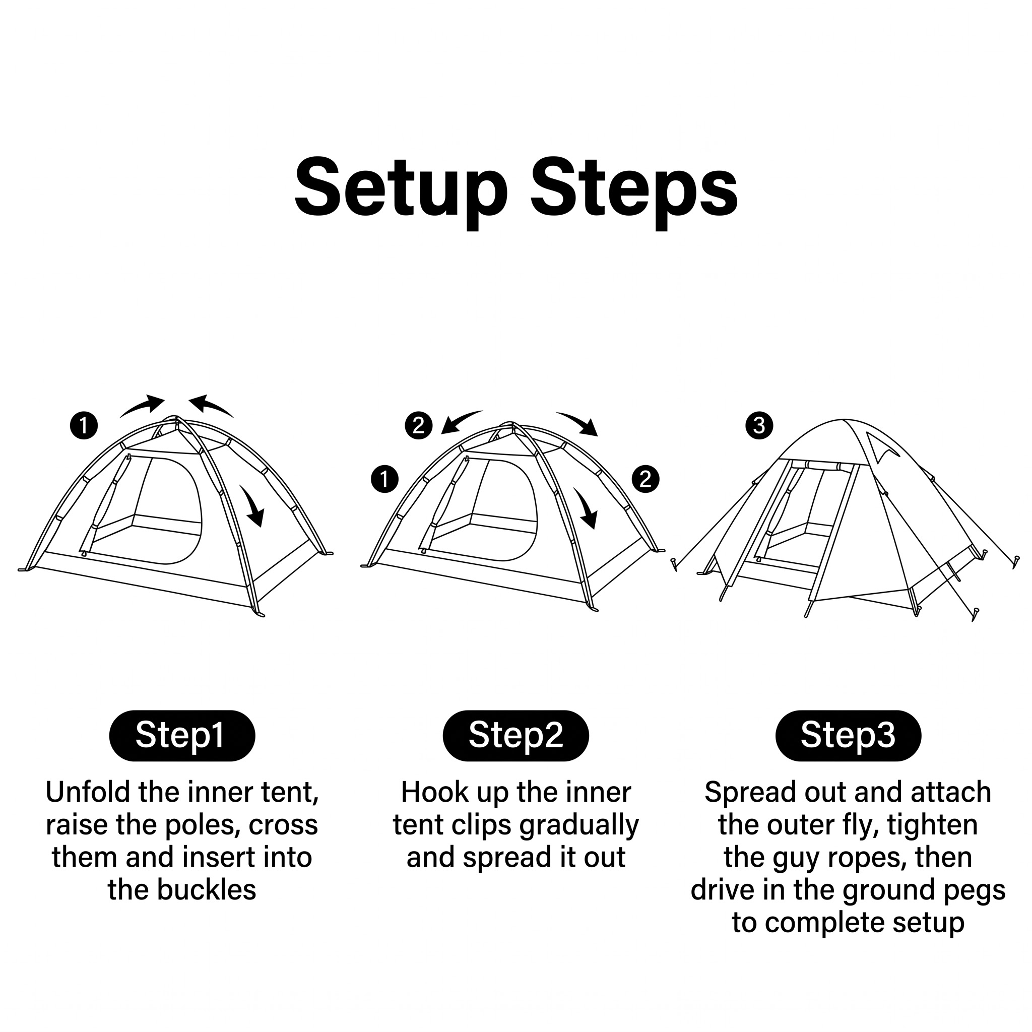 Lightweight Mountaineering Camping Tent Rainproof Nylon-coated Silicone Double-layer -C4