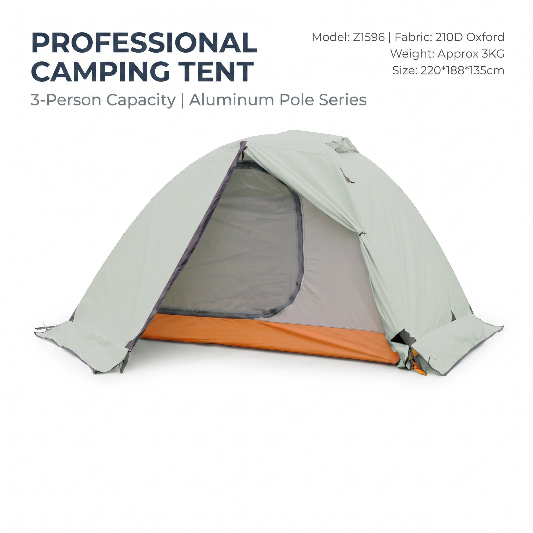 All-aluminum Pole Double-layer Professional Outdoor Camping Tent -C1