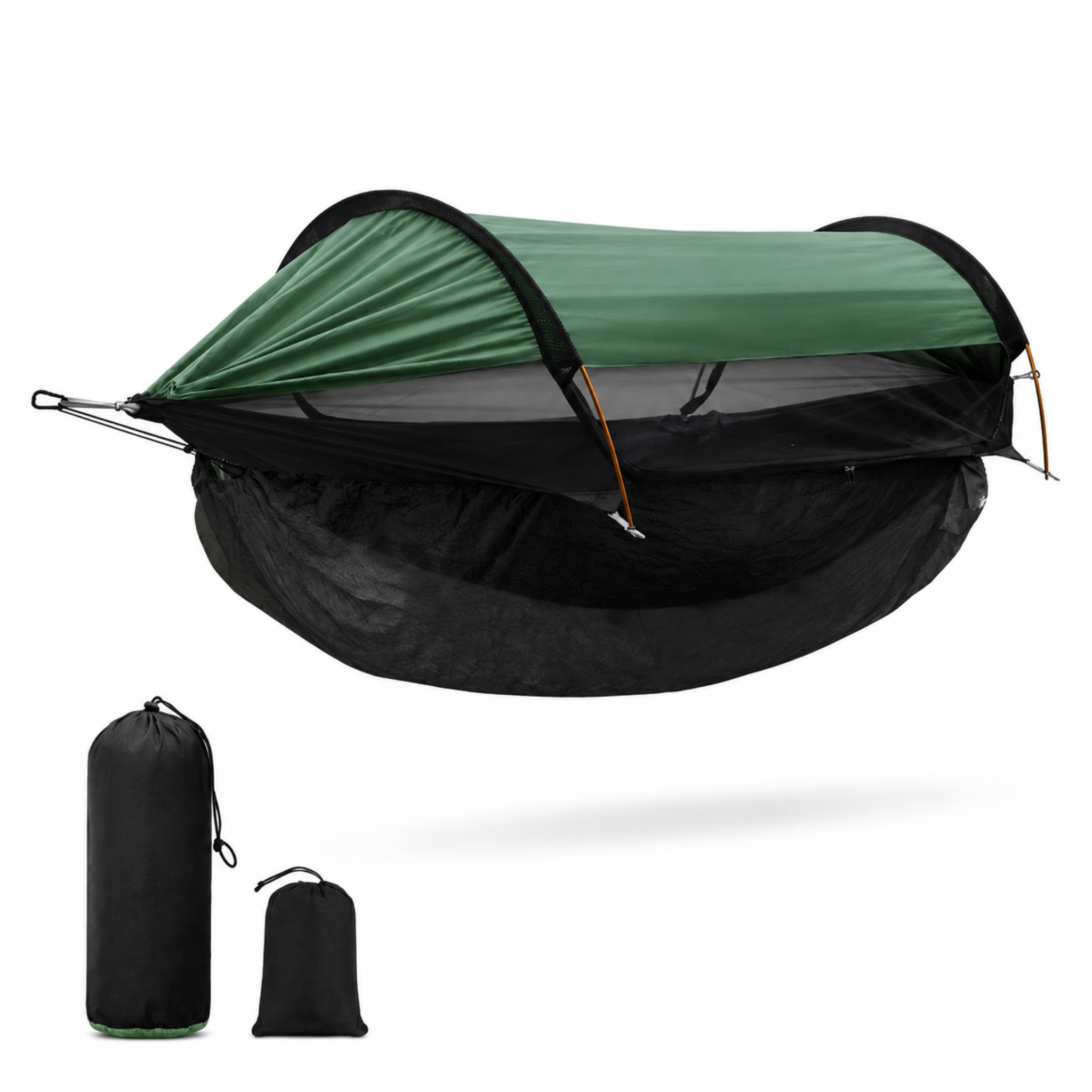 Outdoor Double Hammock with Mosquito Net – 360° Bug Protection, Sunshade, Anti-Roll for Camping & Park