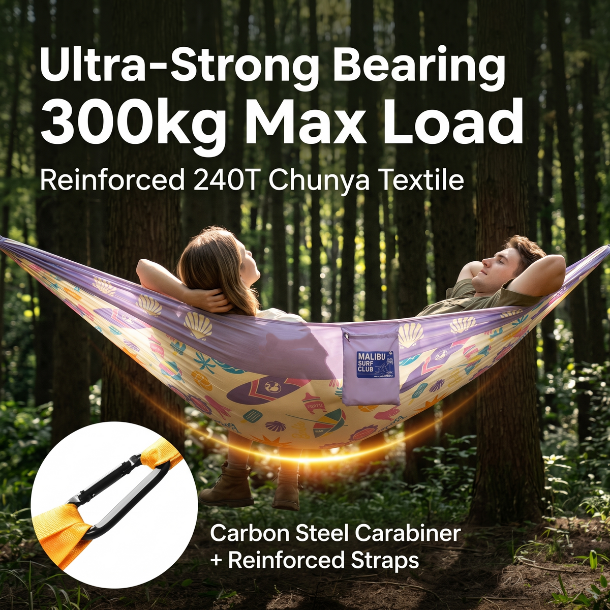 Anti-Tip Indoor Outdoor Hammock Swing Heavy Duty Adult Camping -H56