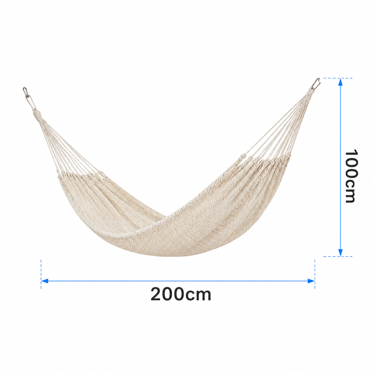 Cotton Rope Handmade Mesh Swing Hammock Double Portable -H40
