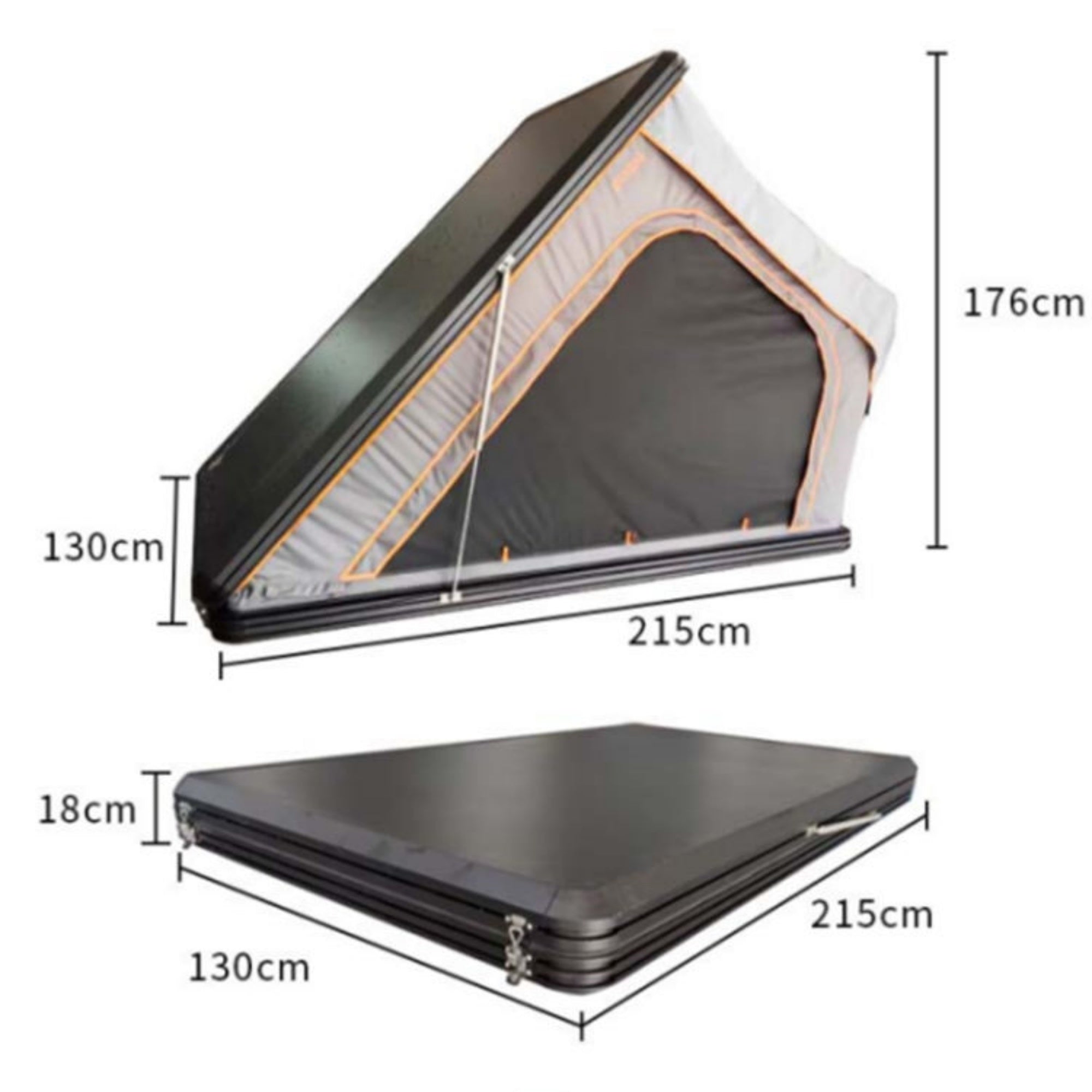 2-3 Person Waterproof Rooftop Tent for SUVs and Trucks