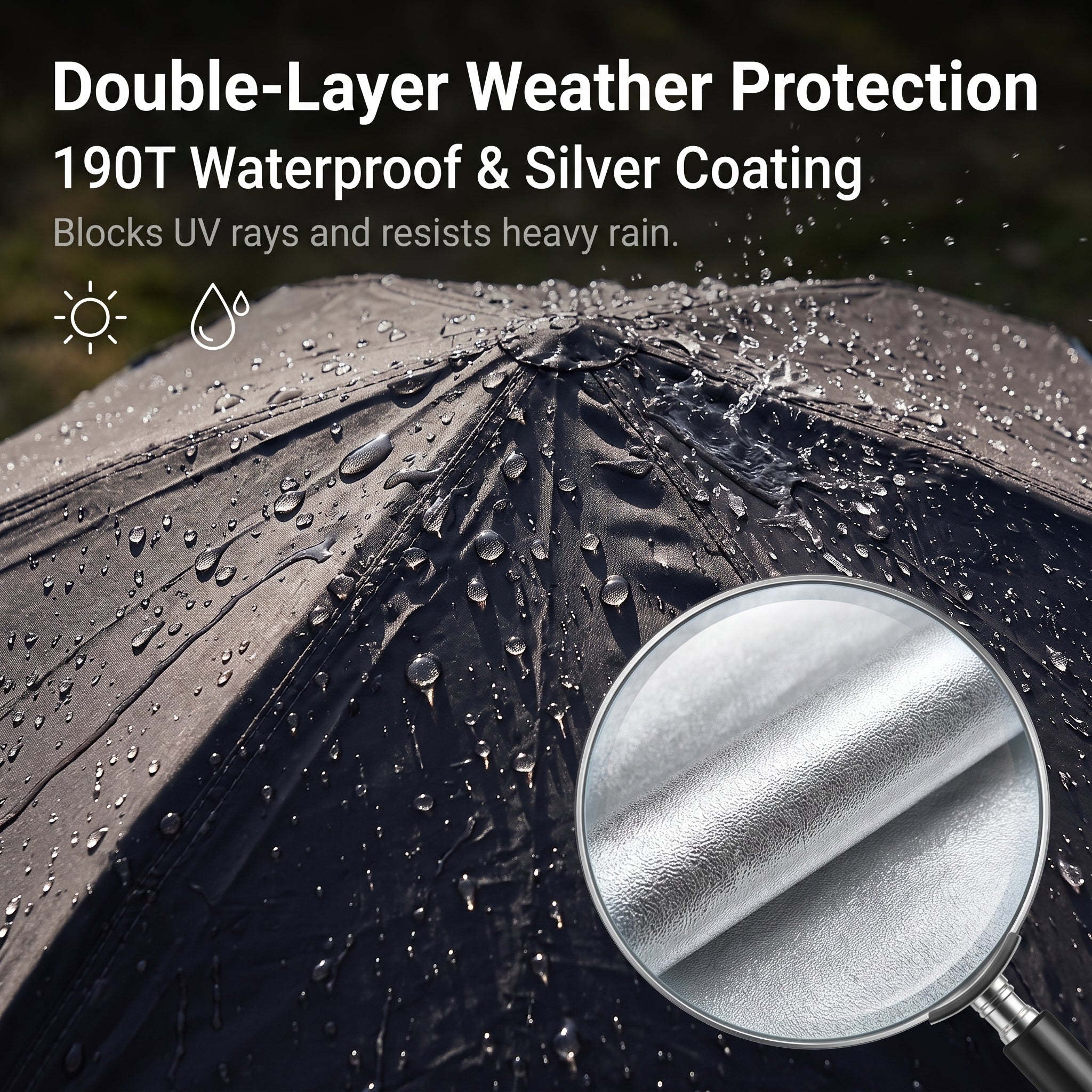 Large 5-8 Person Hexagonal Camping Tent Outdoor Mosquito-proof 3-Second Auto Pop-Up Waterproof