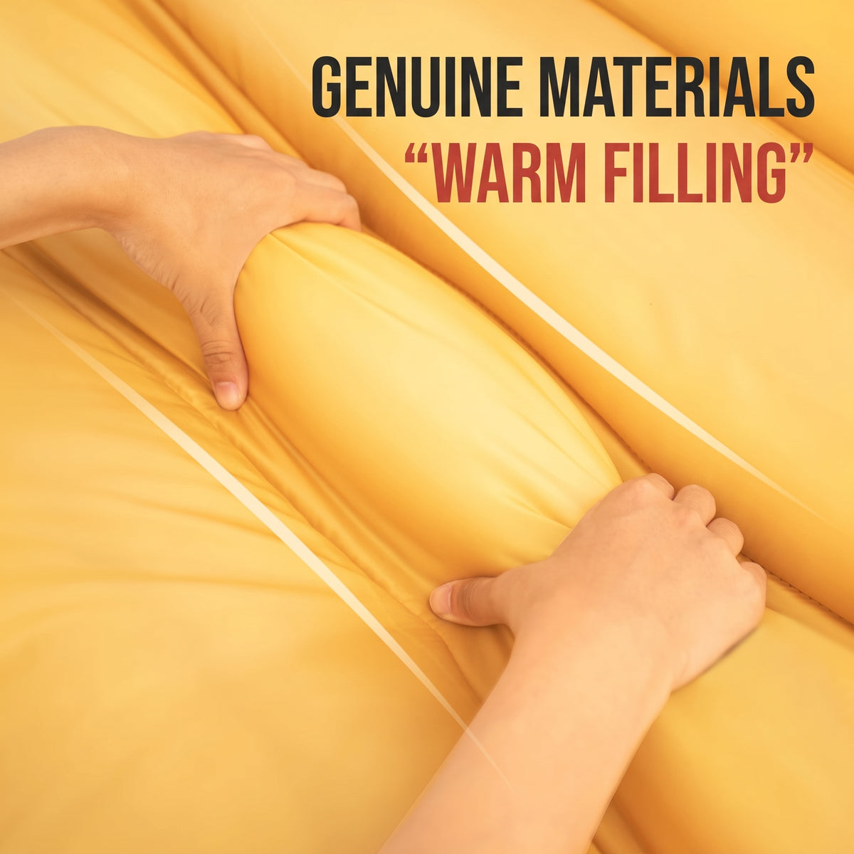 Double Sleeping Bag Detachable Camping Warm Cotton Waterproof Winter Hiking-S1