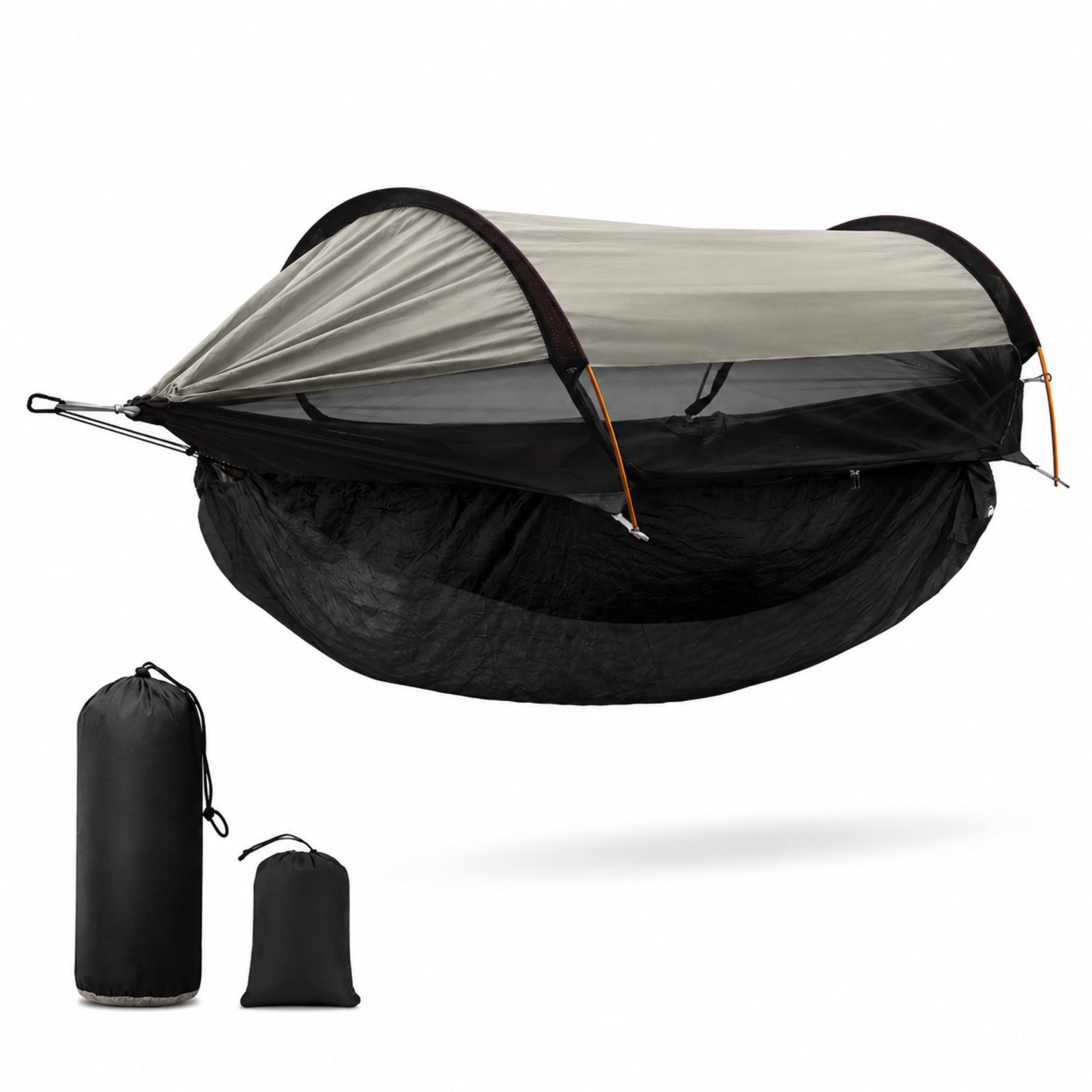 Outdoor Double Hammock with Mosquito Net – 360° Bug Protection, Sunshade, Anti-Roll for Camping & Park