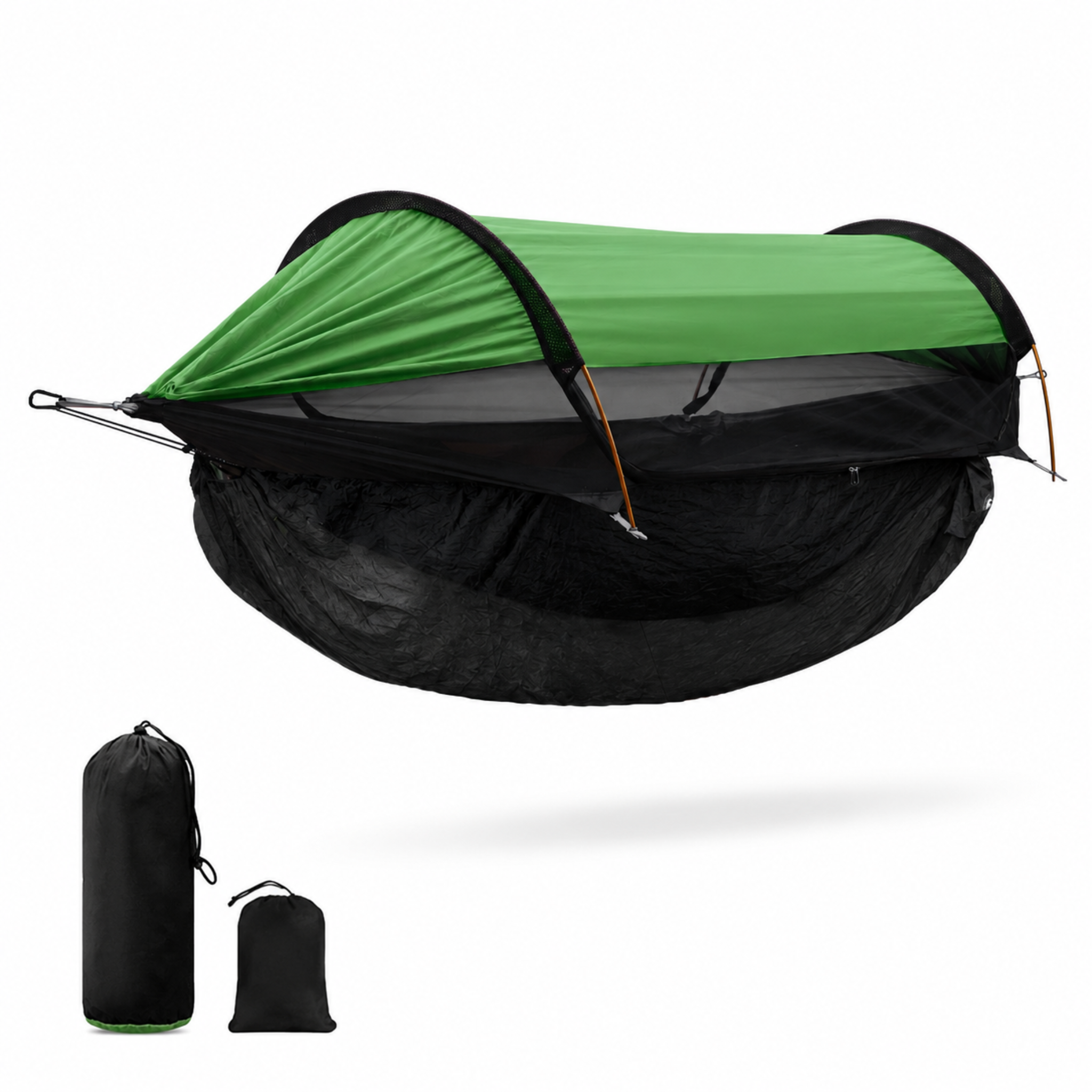 Outdoor Double Hammock with Mosquito Net – 360° Bug Protection, Sunshade, Anti-Roll for Camping & Park