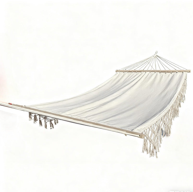 Nordic Macrame Hammock with Tassels - Extra Wide Double Hammock