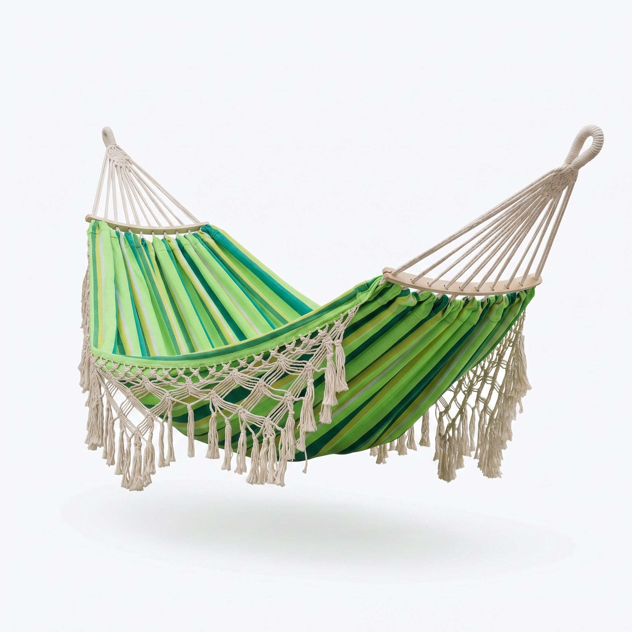 Bohemian Tassel Hanging Hammock Outdoor Anti-tipping Thickened Canvas Leisure Swing