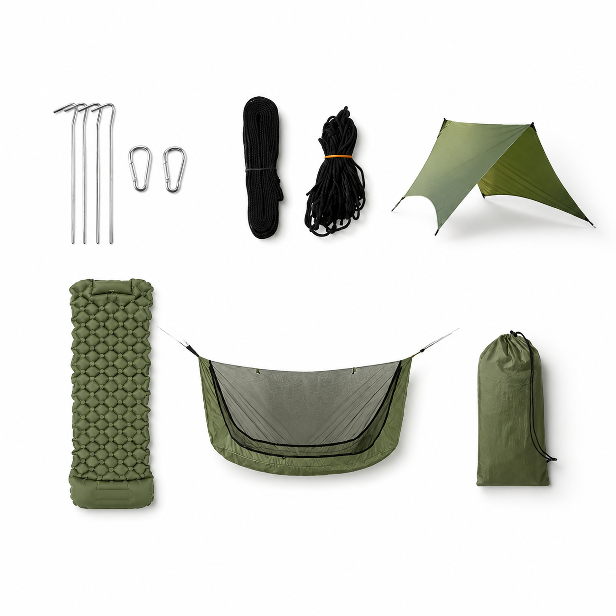 Waterproof Camping Tarp Shelter Lightweight Hammock Rain Fly