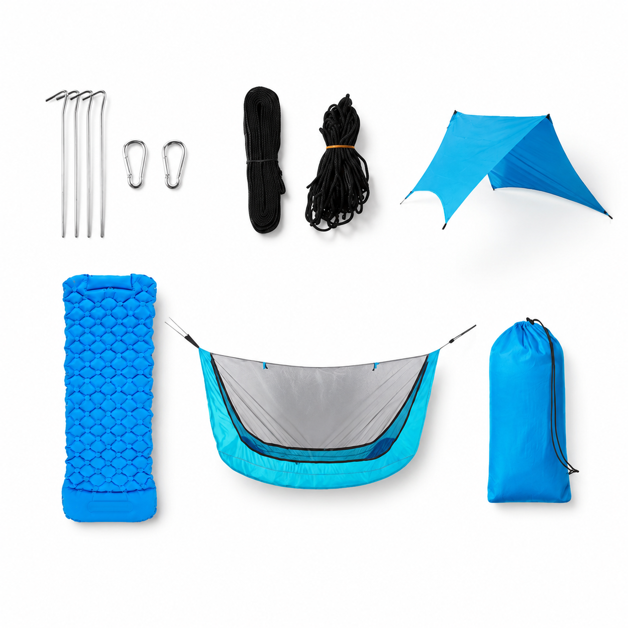Waterproof Camping Tarp Shelter Lightweight Hammock Rain Fly