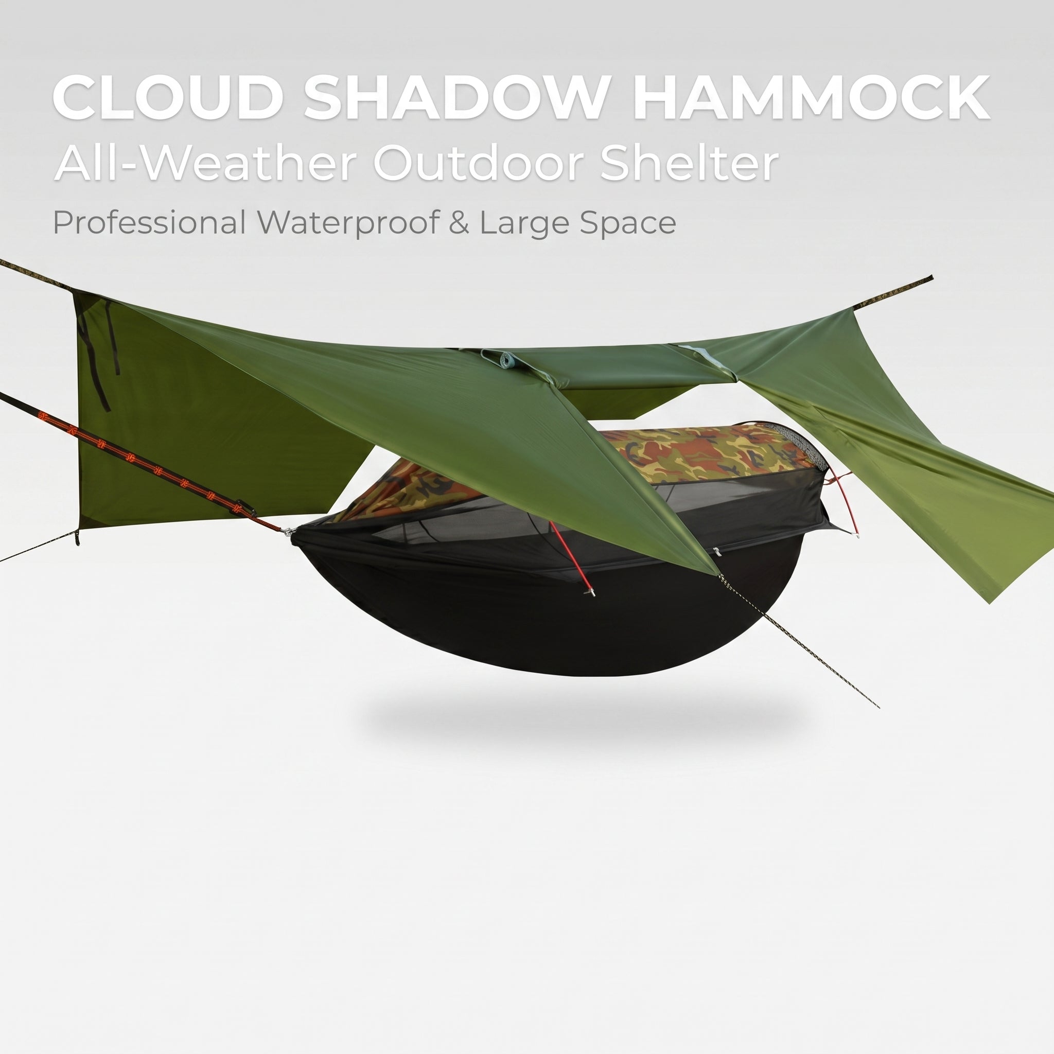 Portable Cloud Shadow Hammock Tent - Spacious Waterproof Camping Hammock