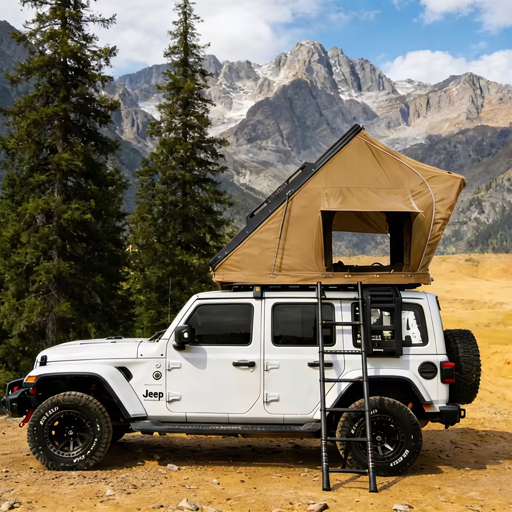 30-second Quick-opening Hard-shell Outdoor Roof Top Tent