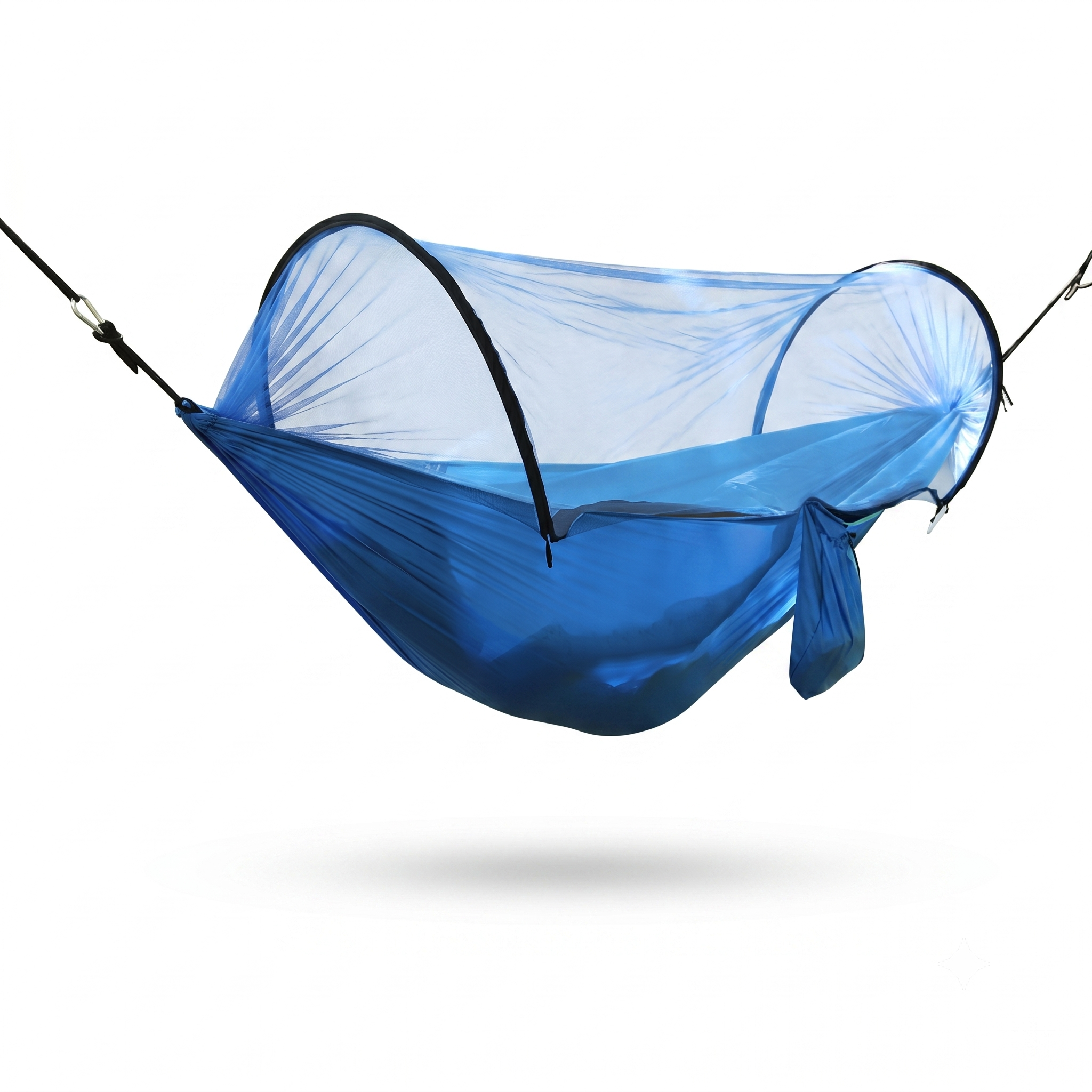 Double Camping Hammock with Mosquito Net – Portable Lightweight Backpacking Hammock for Outdoor Adventures