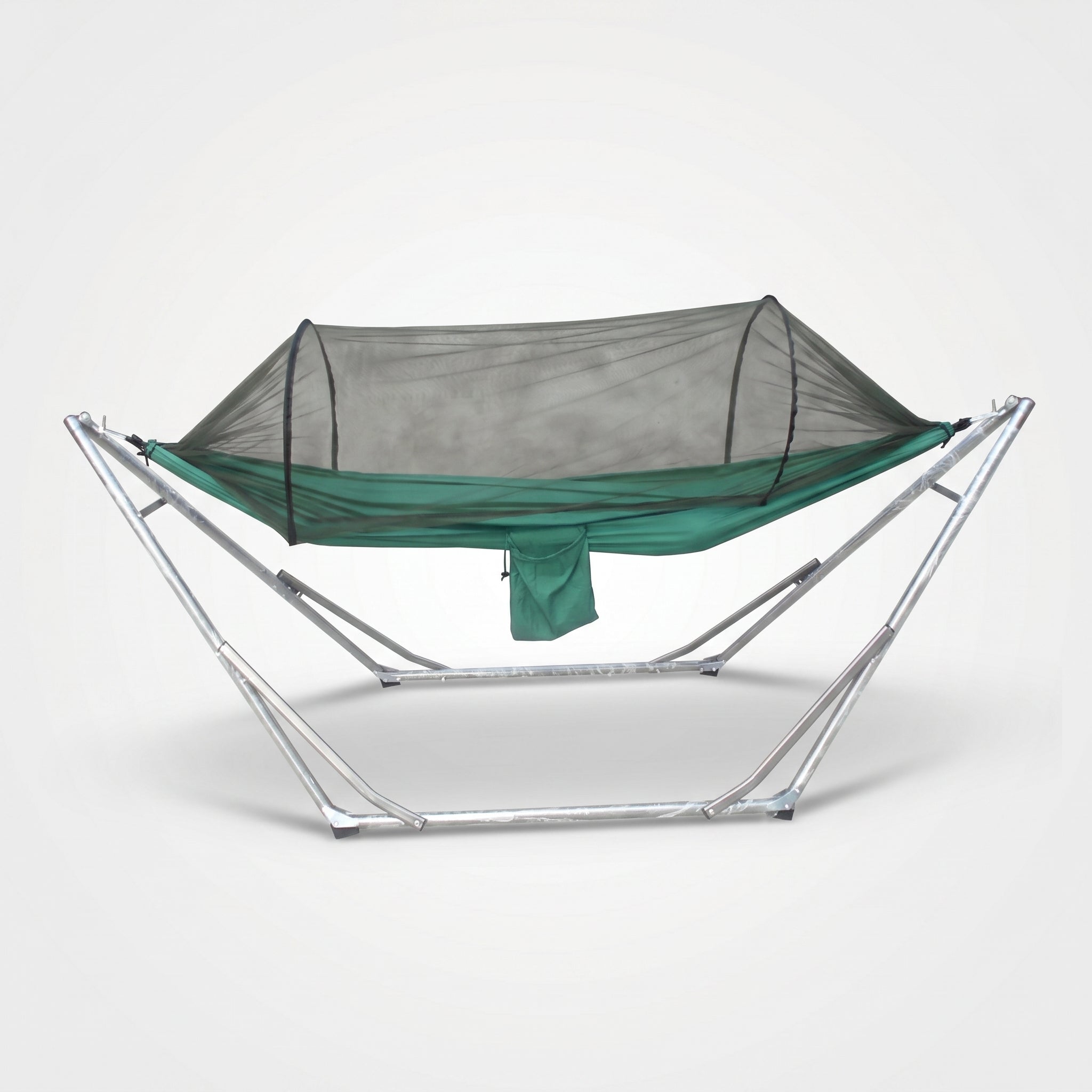 Portable Anti-Mosquito Folding Stand Hammock Parachute Fabric Camping Swing Bed for Outdoor