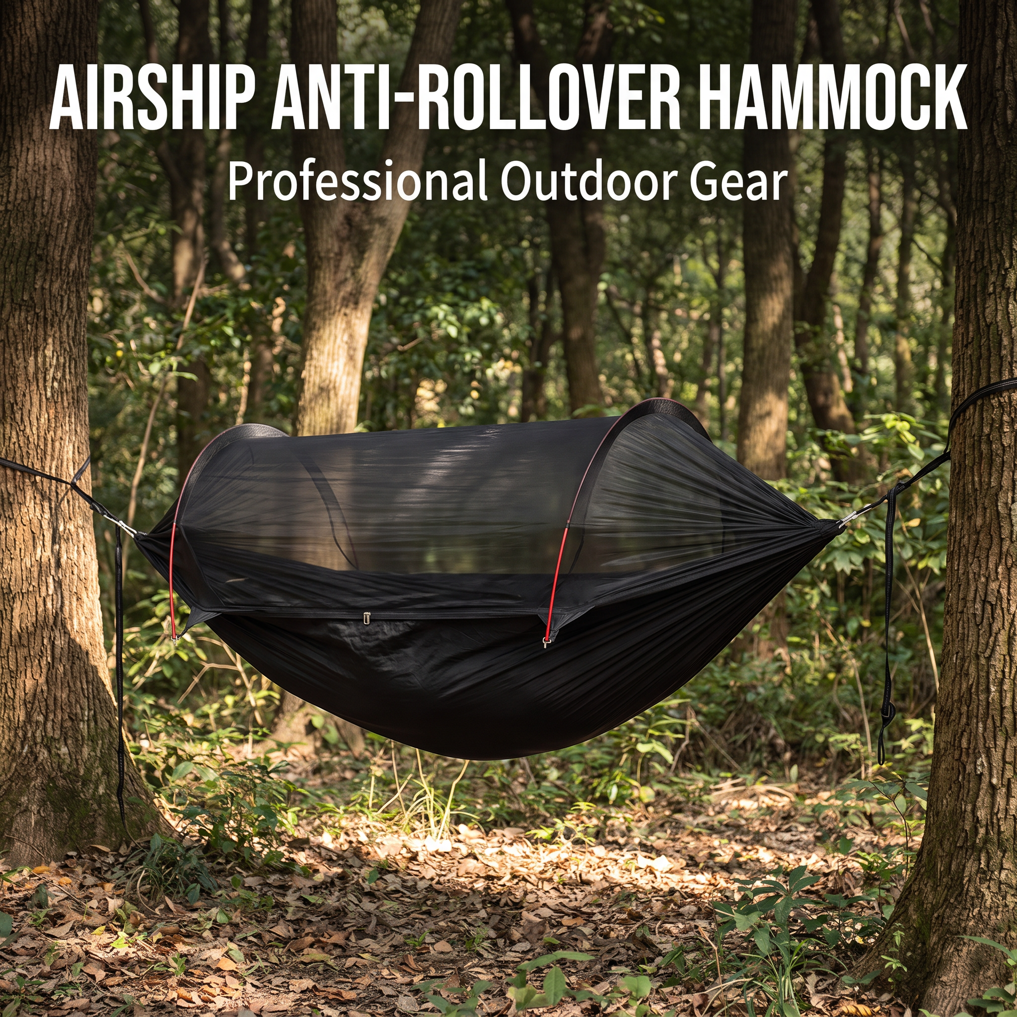 Three-in-One Mosquito Proof Camping Hammock