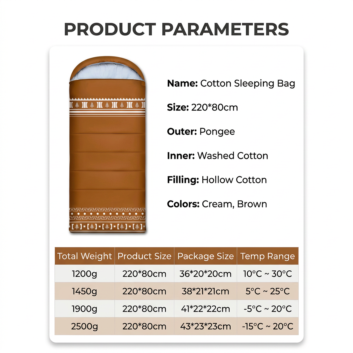 Extra Warm Portable Sleeping Bag for Adult Camping & Travel - S12