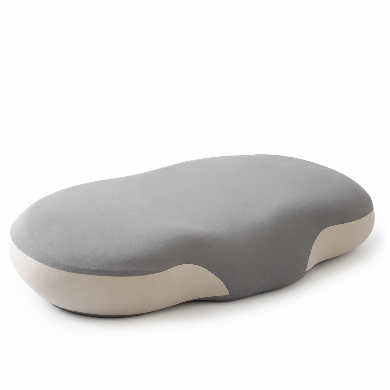Bio-based Low-Profile Neck Pillow Ergonomically Contoured Design For Deep Sleep