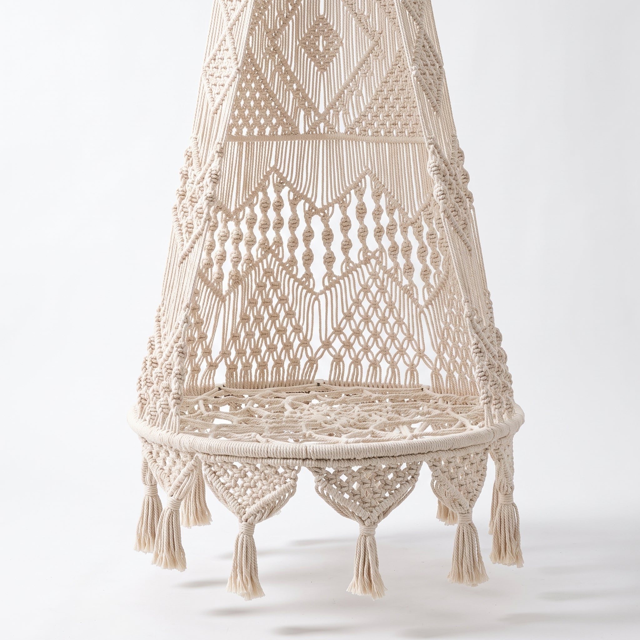 Bohemian Style Woven Folding Hanging Basket