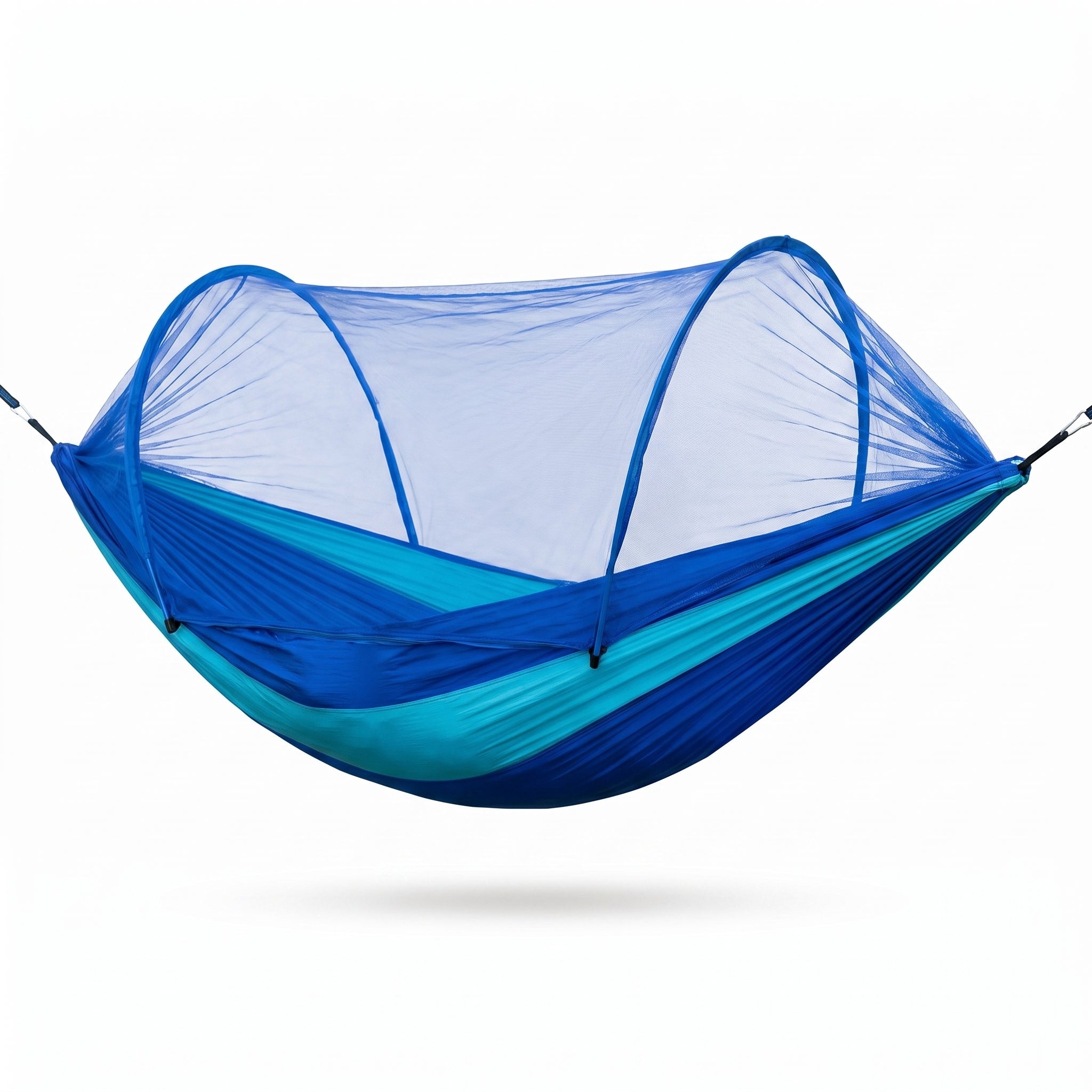 Auto-Open Parachute Hammock with Poles & Mosquito Net – Portable Camping Gear