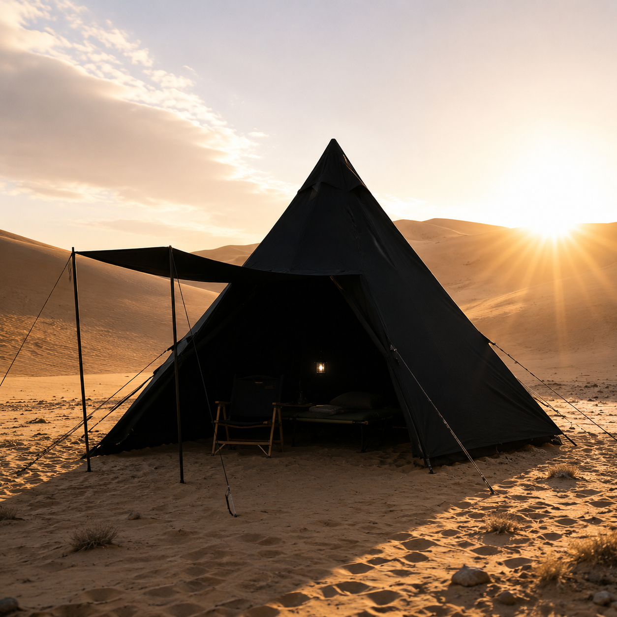 Oversized Octagon Pyramid Tent Thickened Rainproof Portable -C10