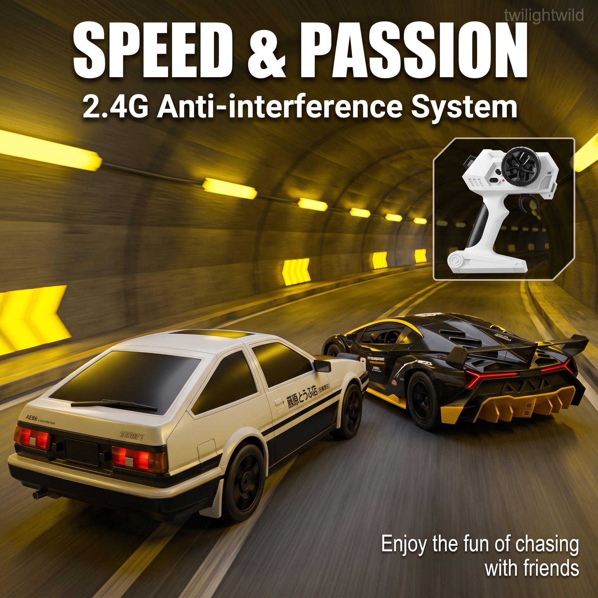 RC Professional Racing Remote Control High-Speed Drift Racing Car