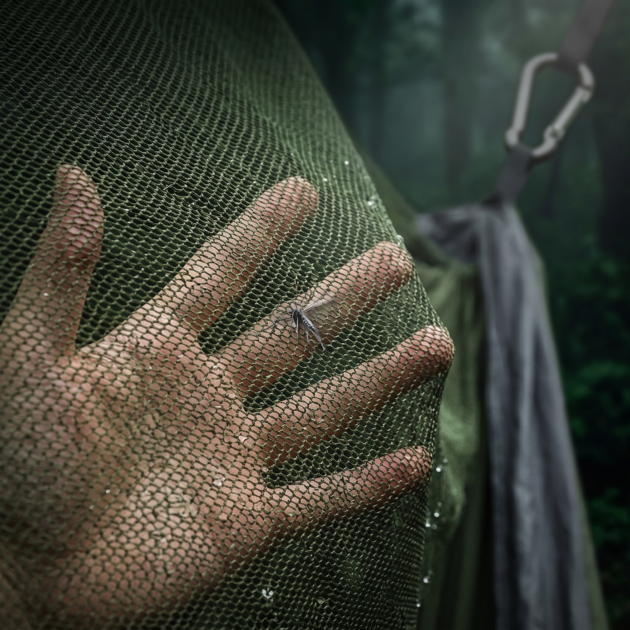 Double Camping Hammock with Mosquito Net – Portable Lightweight Backpacking Hammock for Outdoor Adventures