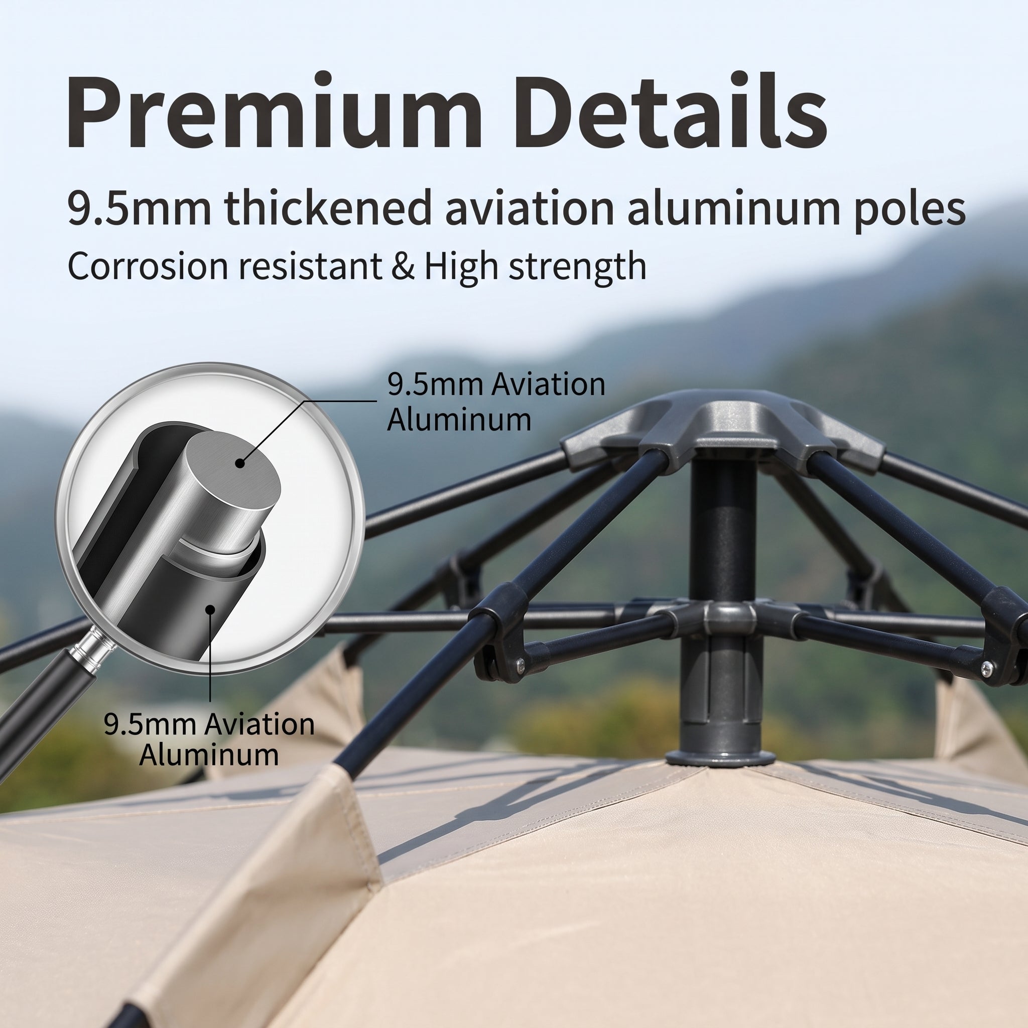 Fully Automatic Double-layer Quick-opening And Folding Portable Camping Tent