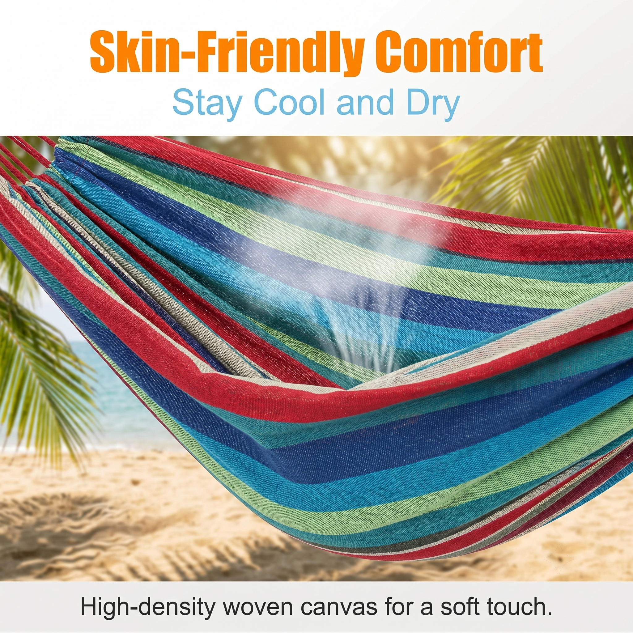 Comfortable Fabric Camping Outdoor Indoor Patio Backyard Hammock