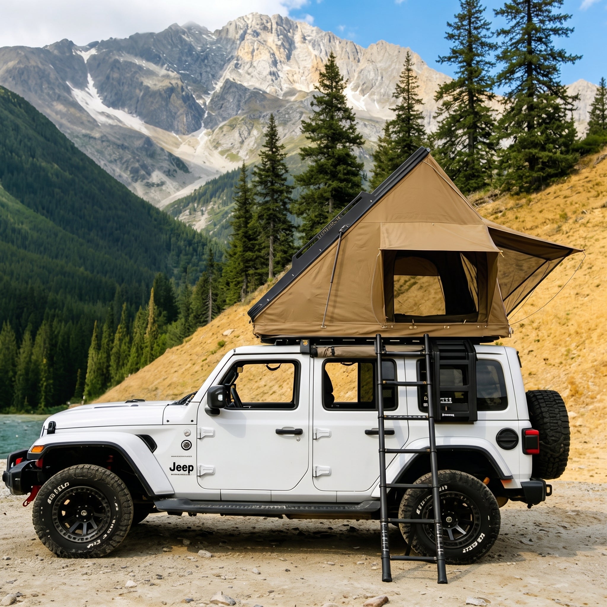 30-second Quick-opening Hard-shell Outdoor Roof Top Tent