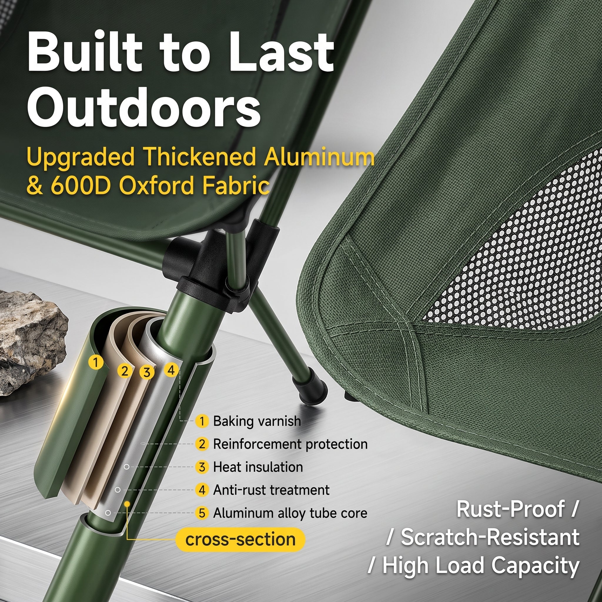 Outdoor Camping Portable Folding Table and Chair Set