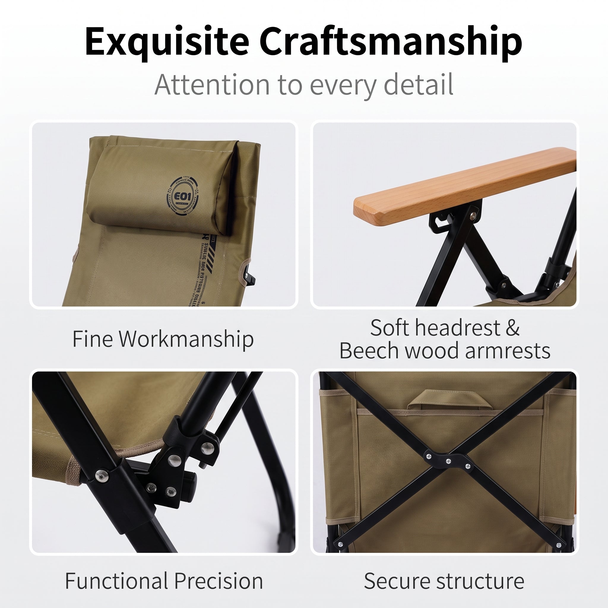 Portable adjustable outdoor leisure folding chair
