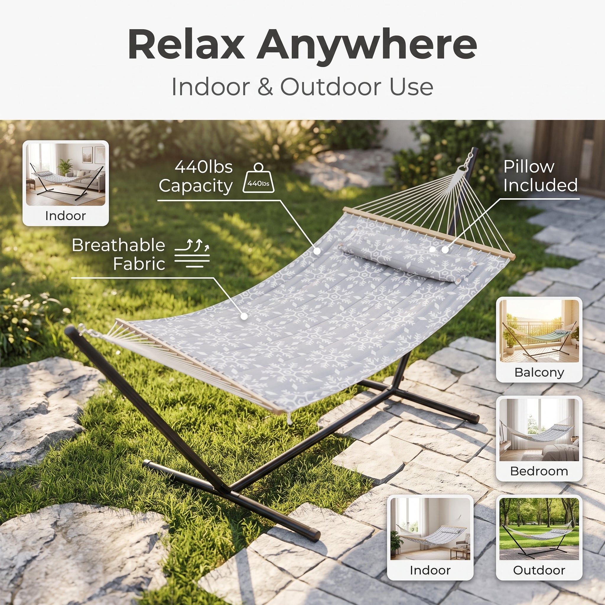 Portable Double Camping Hammock