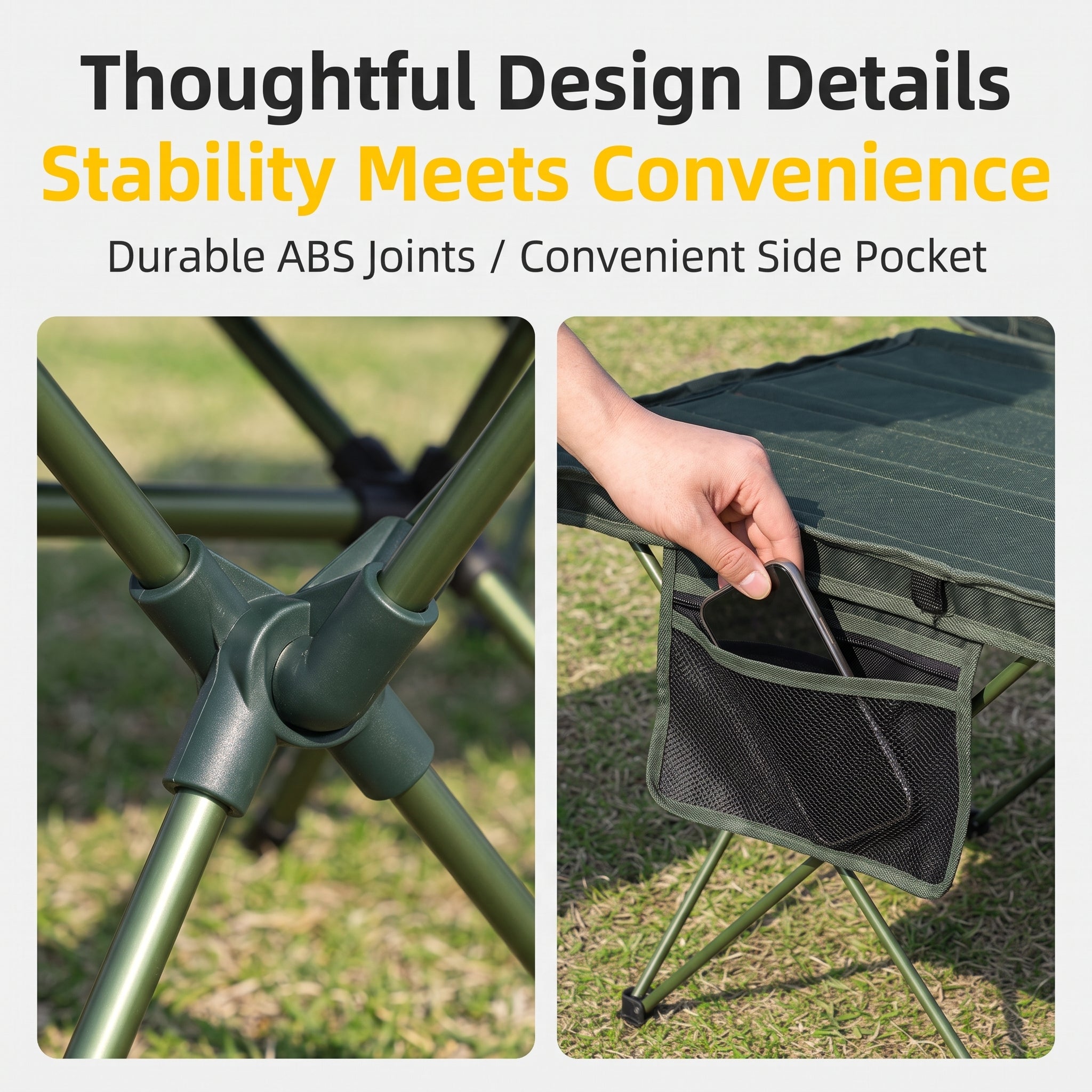 Outdoor Camping Portable Folding Table and Chair Set