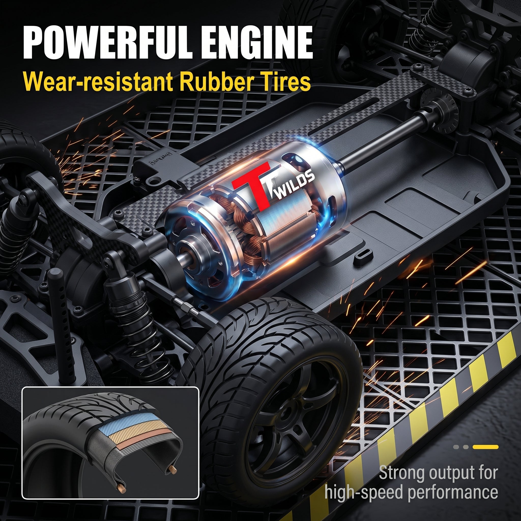 RC Professional Racing Remote Control High-Speed Drift Racing Car