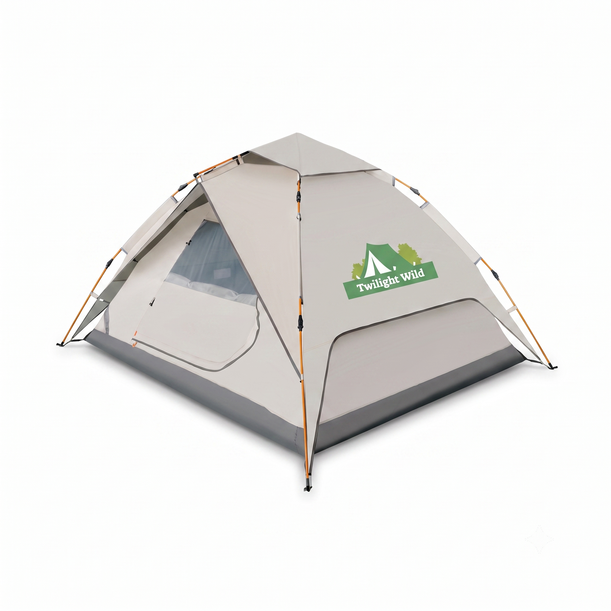Automatic Quick-opening Camping Tent Black Vinyl Double-layer For Multi-person Portable Rainproof Sunshade -C18