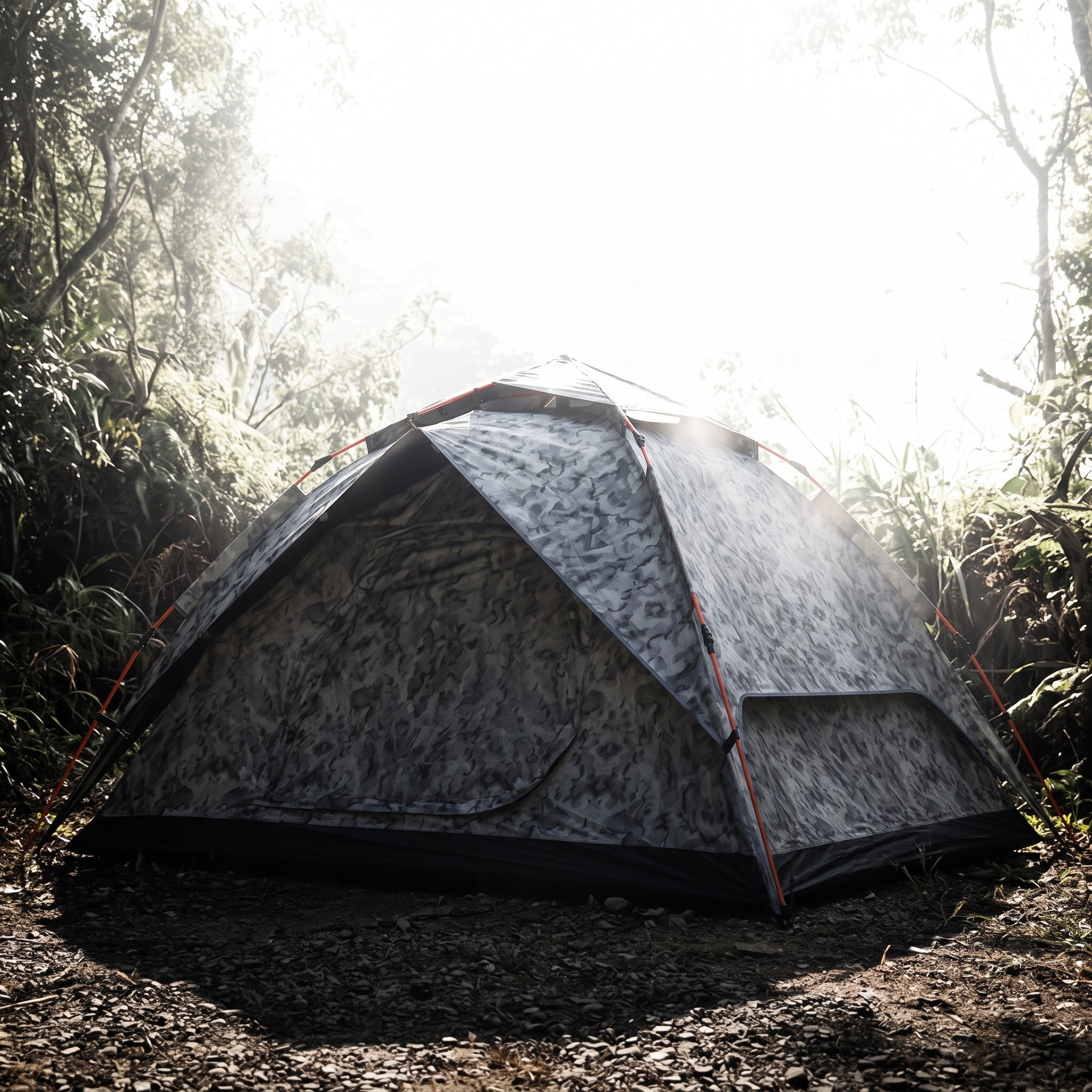 Automatic Hydraulic Camo Camping Tent – Quick Setup Waterproof Dome Tent