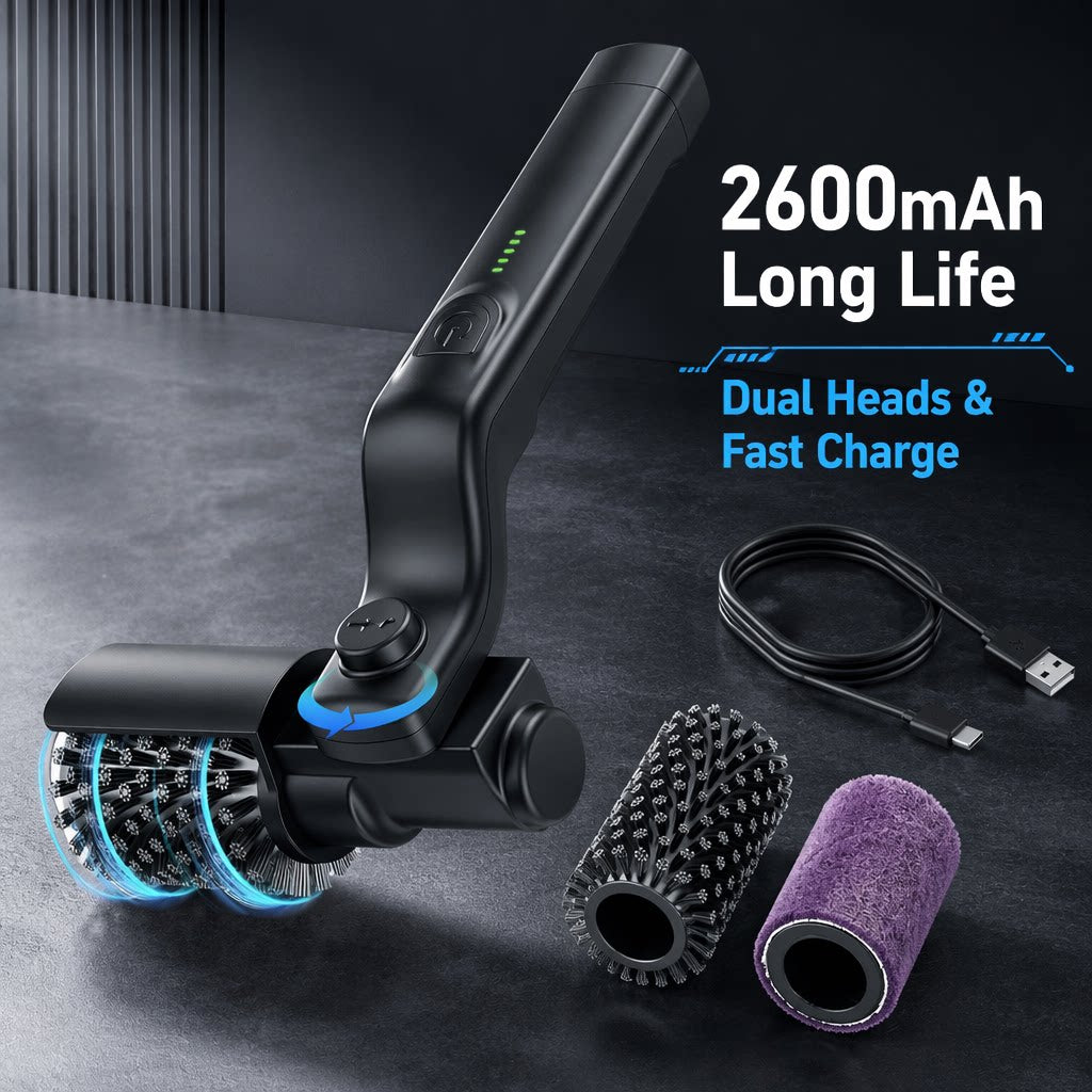 Electric Rotating Grill Cleaning Brush 5-Piece Set - B3