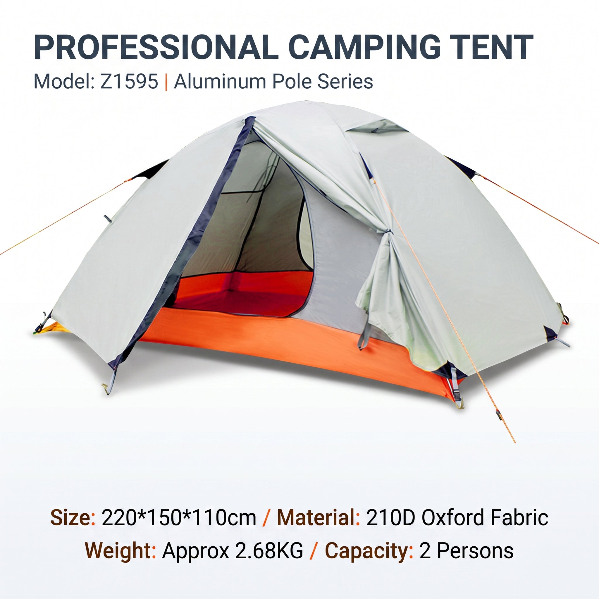 All-aluminum Pole Double-layer Professional Outdoor Camping Tent -C1