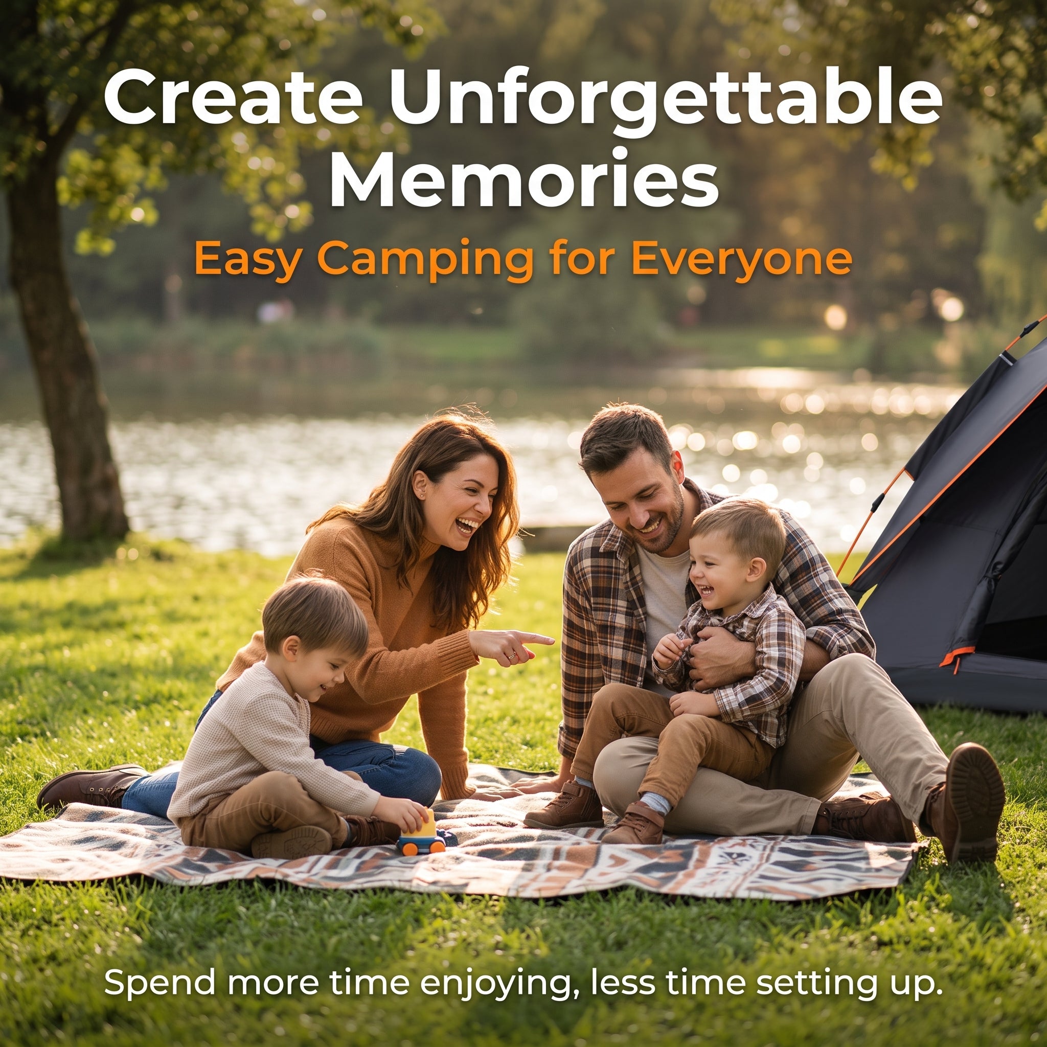 Automatic Pop-Up Camping Tent Double Layer Waterproof Sun Protection