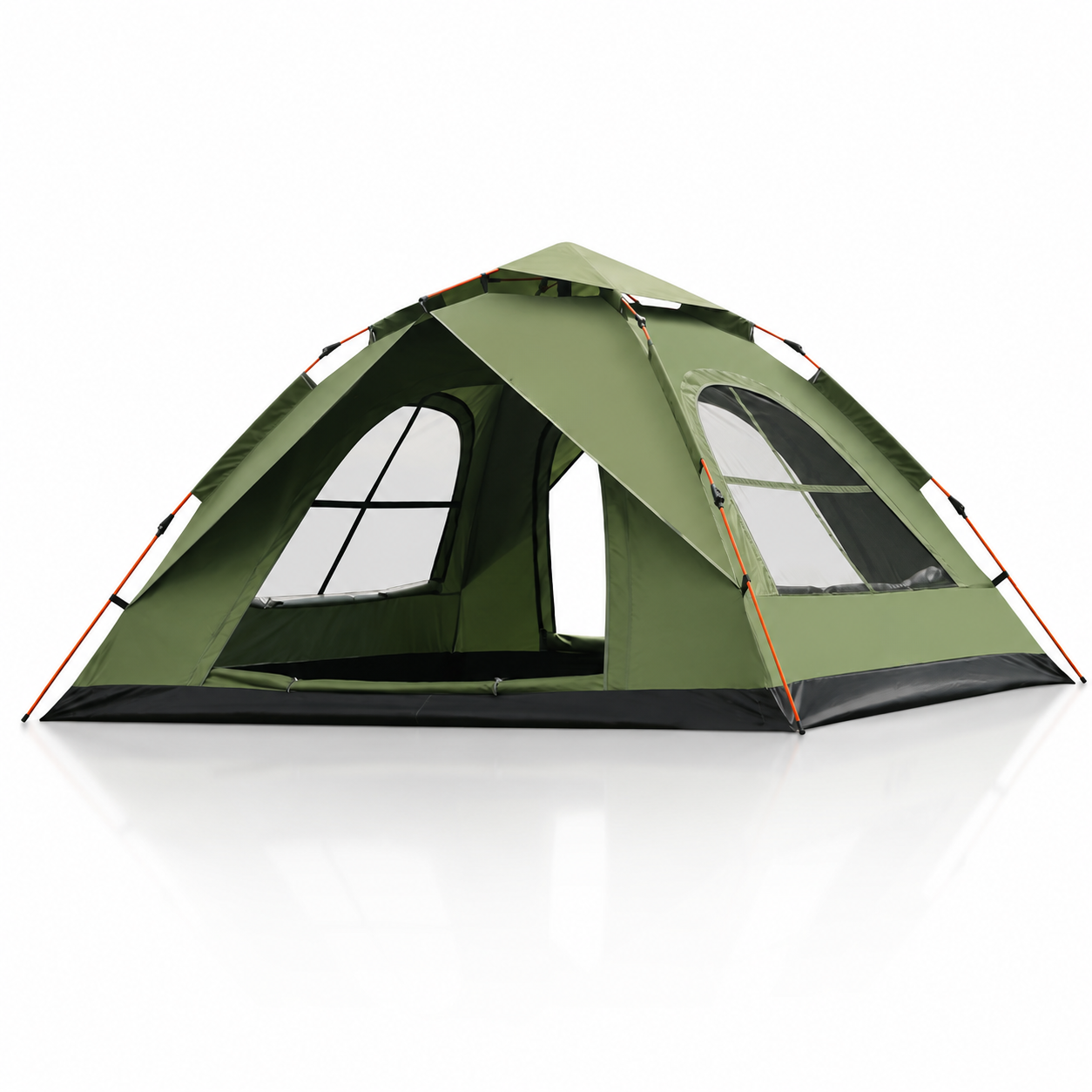 3-5 Person Instant Pop-Up Camping Tent with Large Mesh Windows