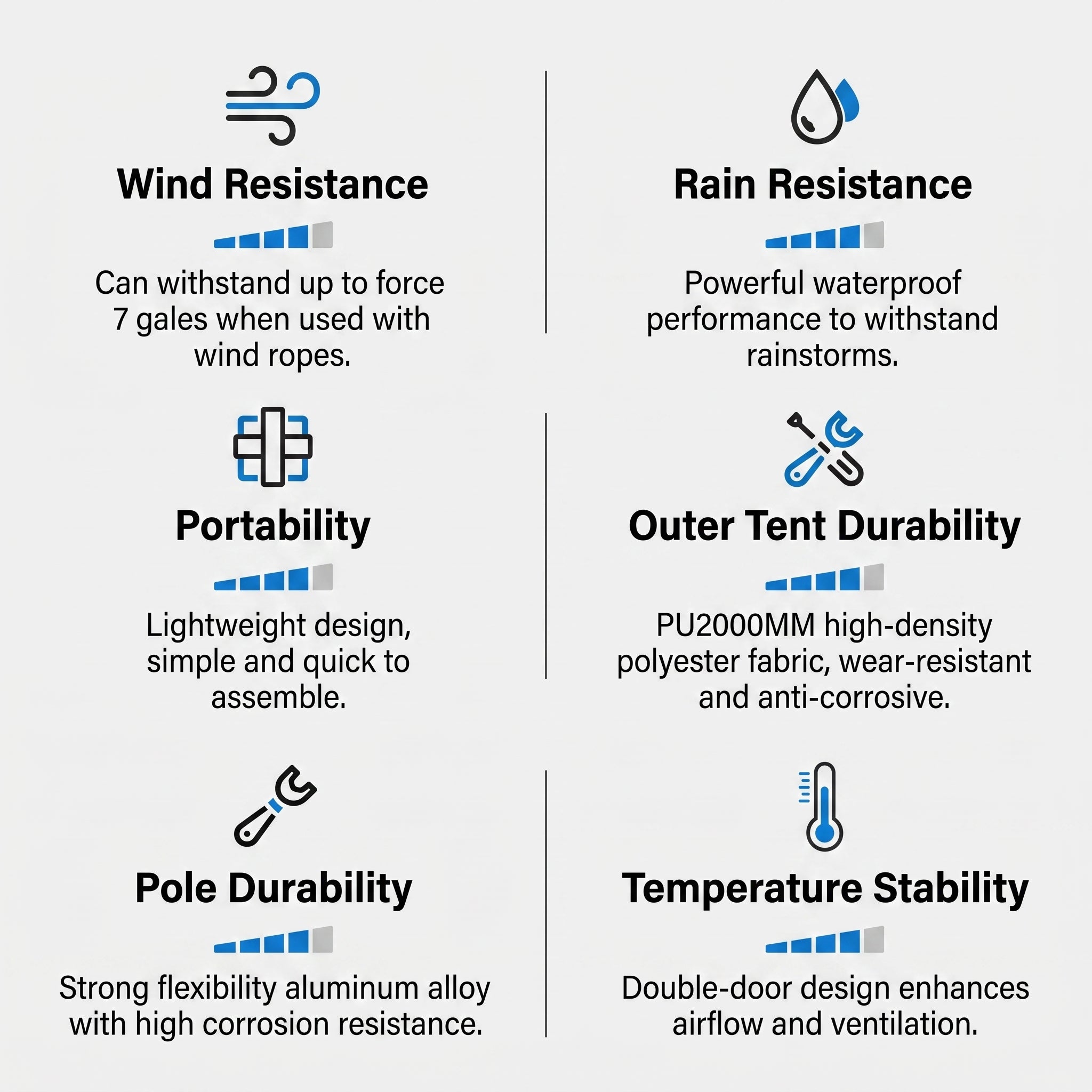 Lightweight Mountaineering Camping Tent Rainproof Nylon-coated Silicone Double-layer -C4