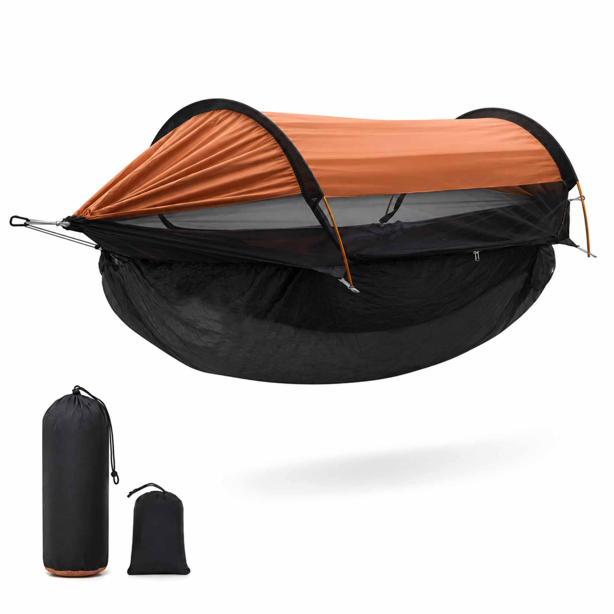 Outdoor Double Hammock with Mosquito Net – 360° Bug Protection, Sunshade, Anti-Roll for Camping & Park