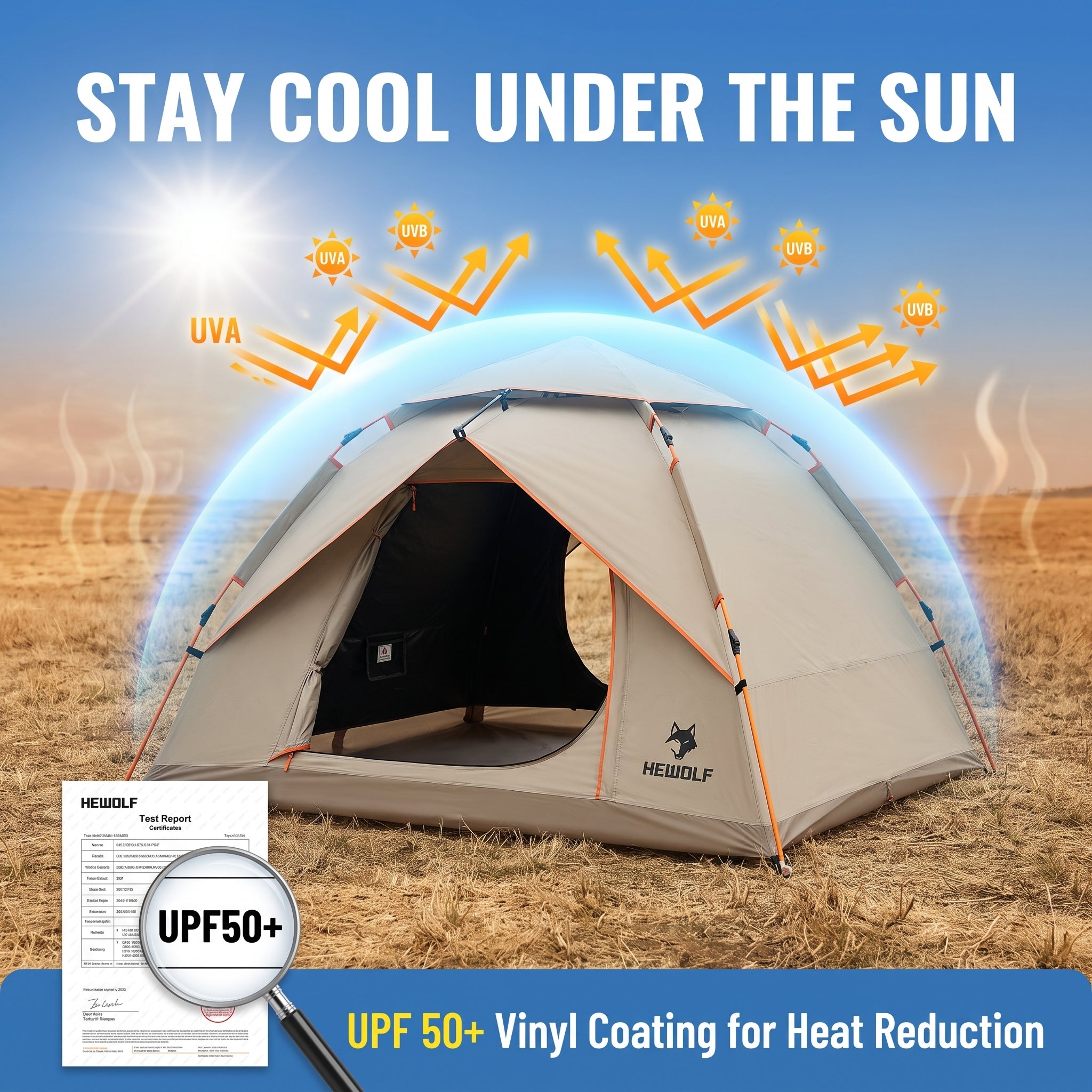 Double-layer Quick-opening Automatic Portable Camping Tent