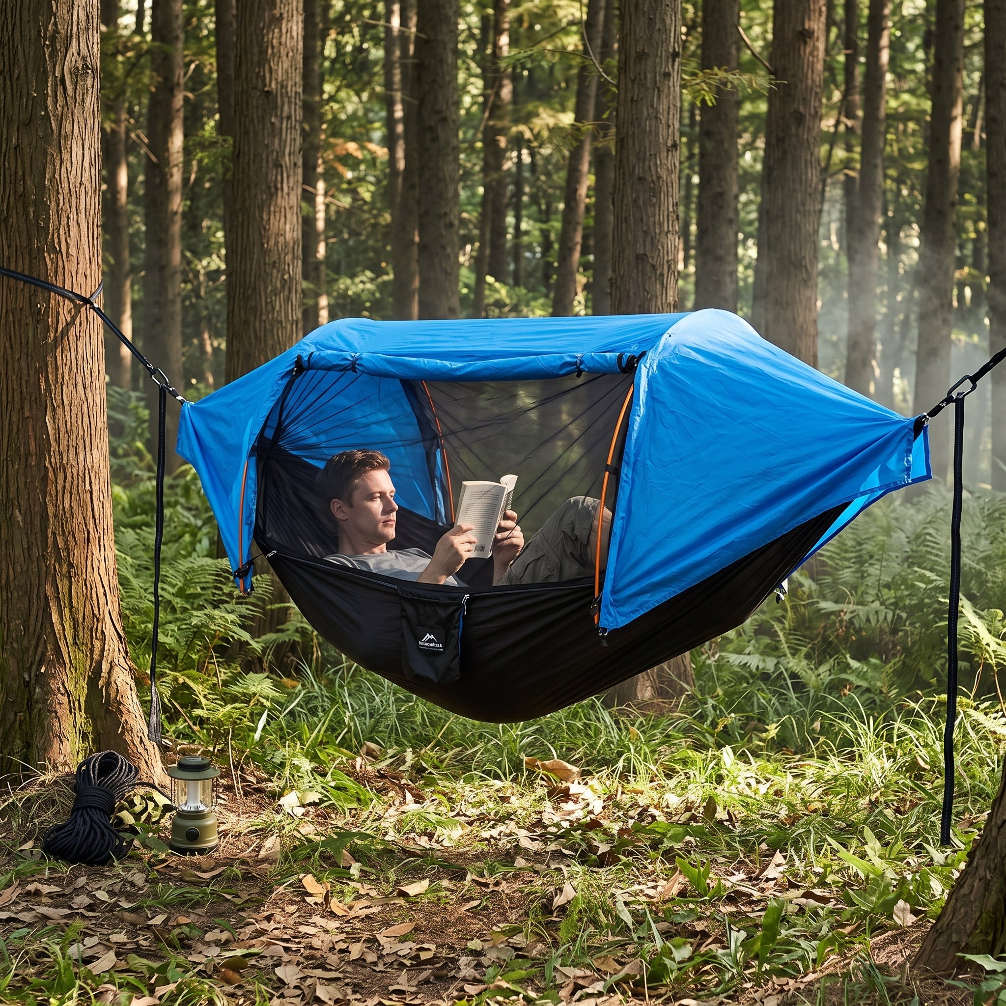Ultralight Camping Hammock with Integrated Mosquito Net -H26