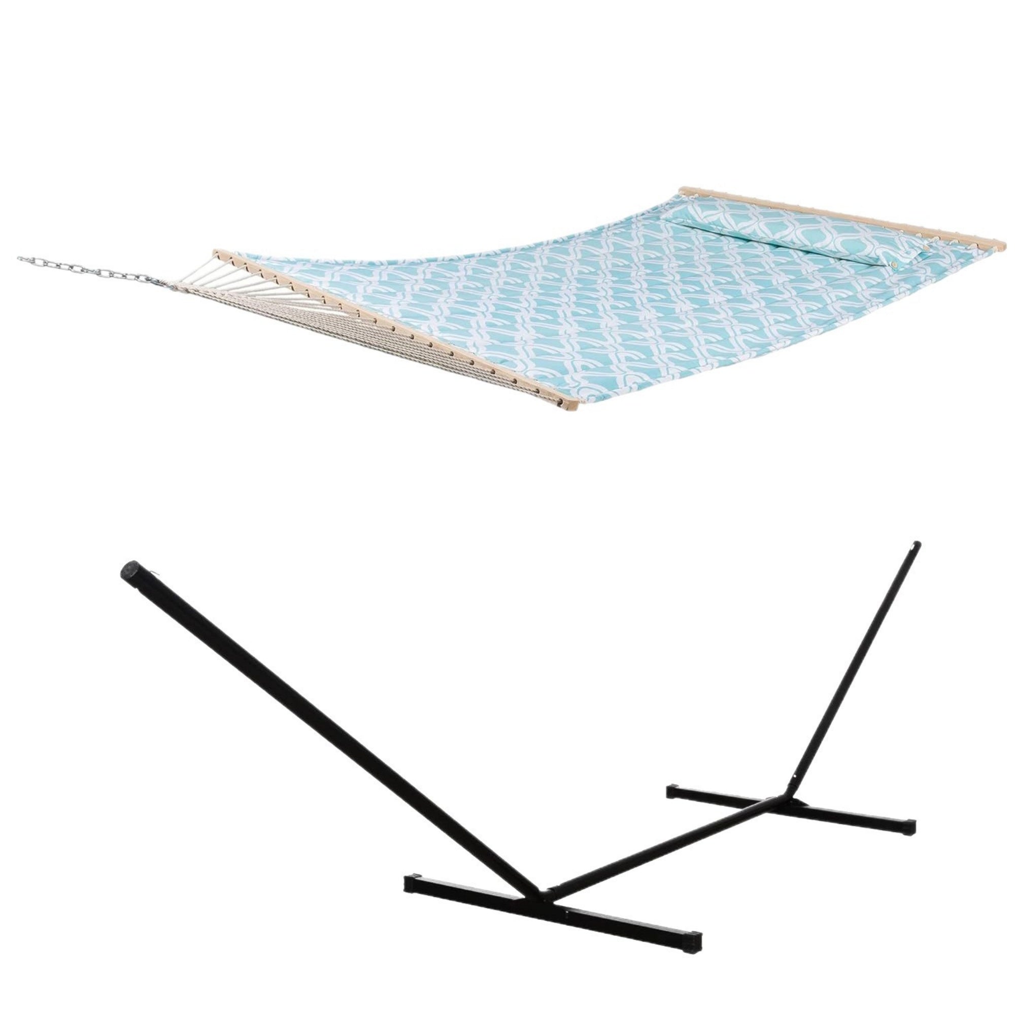 Boho Macrame Hammock with Wooden Spreader Bars
